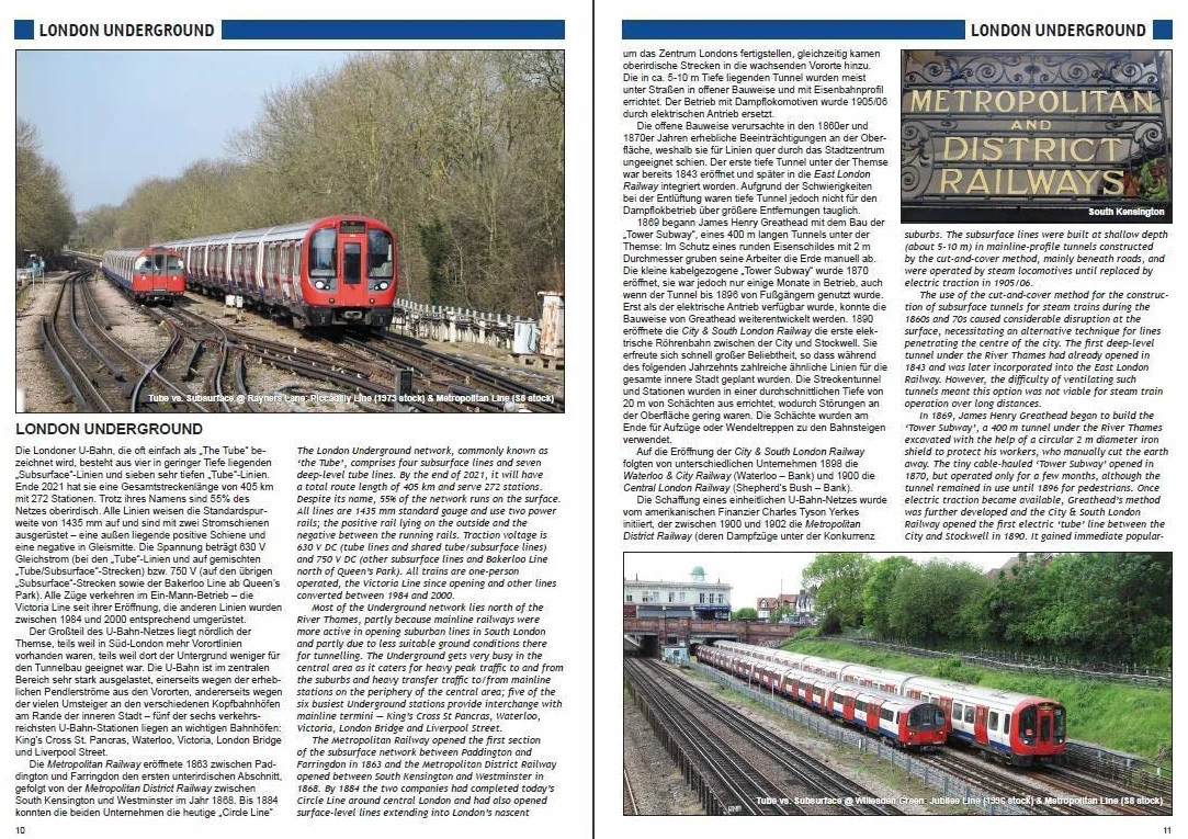 U-Bahn, S-Bahn & Tram in London: Städtischer Schienennahverkehr in der britischen Hauptstadt - Urban Rail in the British Capital