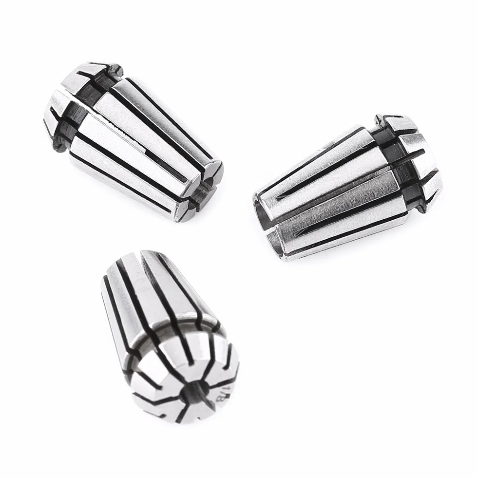 3 Stück ER11 CNC-Spannzangen-Fräsdrehmaschinen-Werkzeug 1/17 Zoll (3,175 mm) 4 mm 6 mm