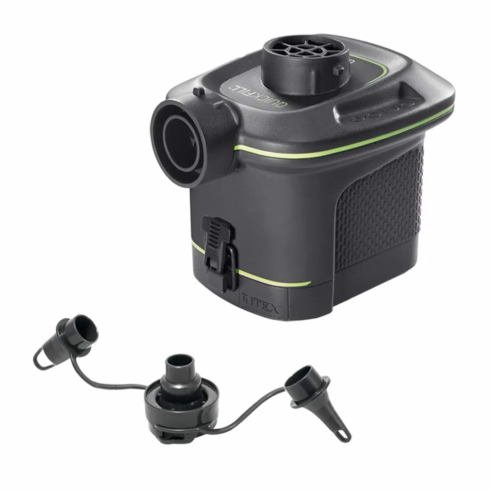 Intex Quick-Fill Pompa do Łóżek Dmuchanych, Czarny/Zielony, 420 l/min