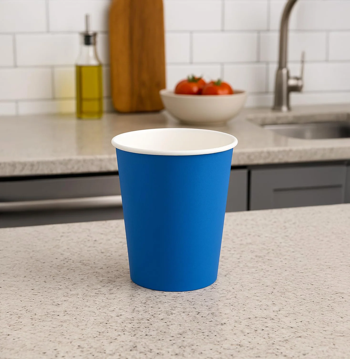 Talking Tables 60 x niebieskie jednorazowe kubki papierowe na artykuły na przyjęcie urodzinowe ślub wakacje napoje DIY 250 ml