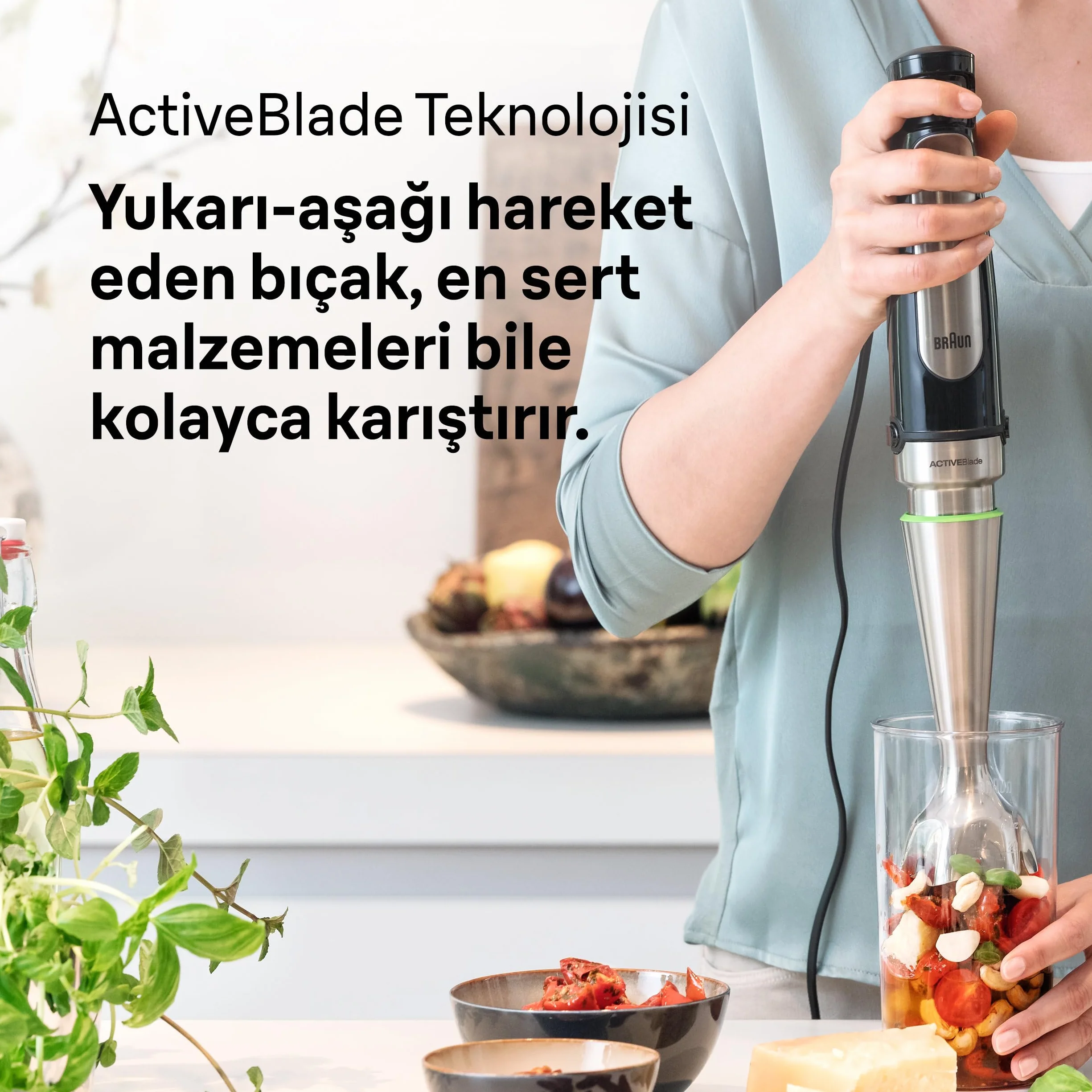 Braun Multiquick 7 Blender Ręczny, Czarny/Srebrny, 600 ml