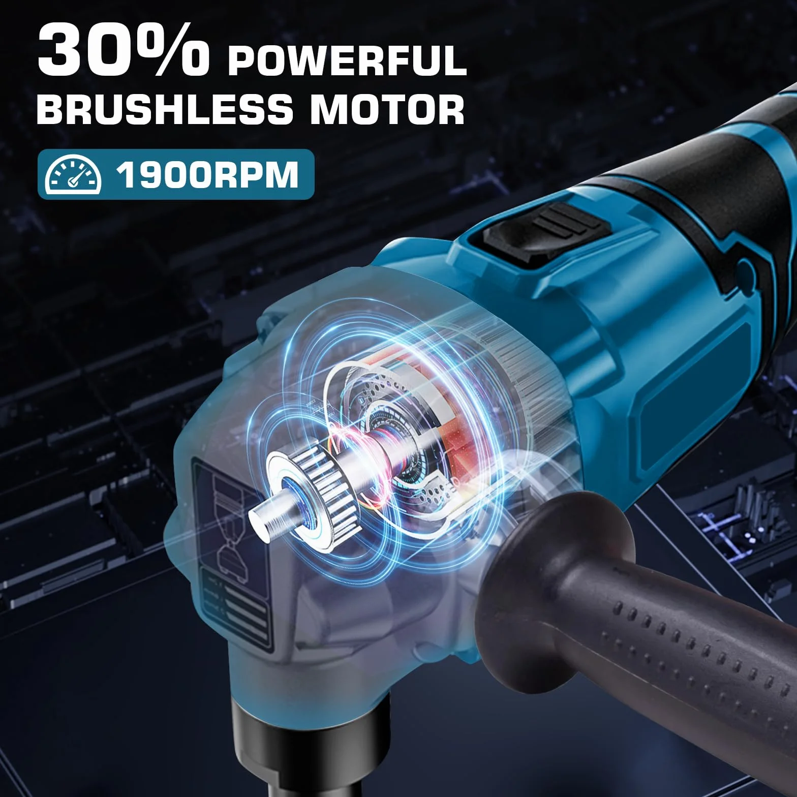 Gryzoniarka do blachy akumulatorowej, 950 W, 1900 SPM, 3,5 m/min Gryzoniarka do metalu kompatybilny z Makita 18V baterią, 3-biegowa regulowana rozgryzanie, rozgryzanie blachy do cięcia stali