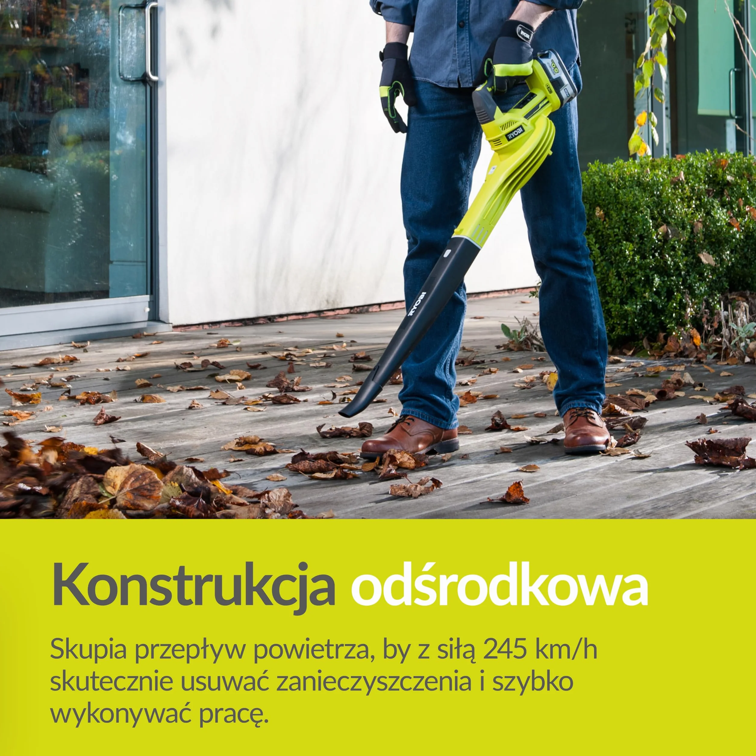Ryobi Dmuchawa 18 V, OBL1820S, Wersja bez Akumulatora i Ładowarki