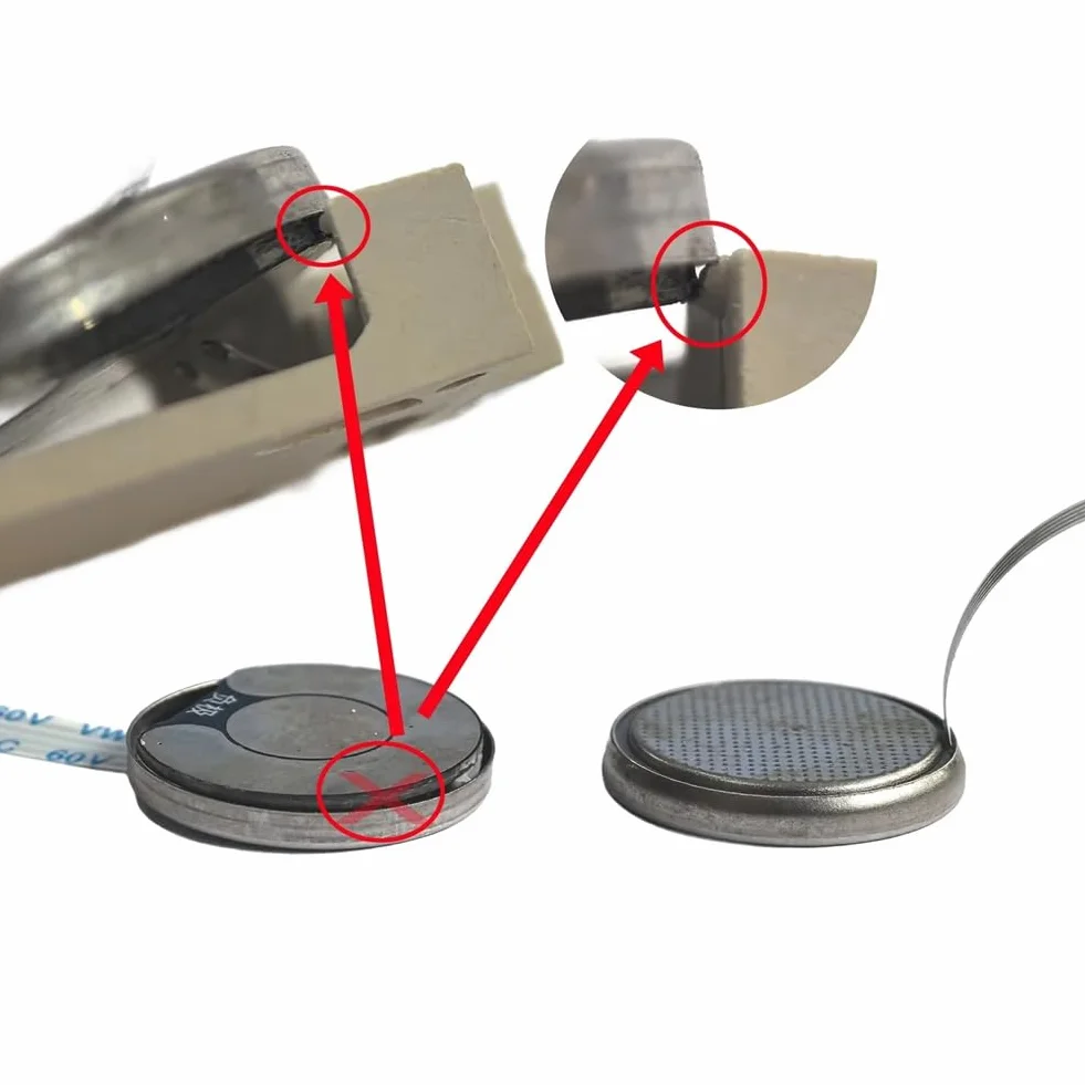 Konwerter baterii USB C na CR2032, wejście 3-12 V, cienki kabel FFC