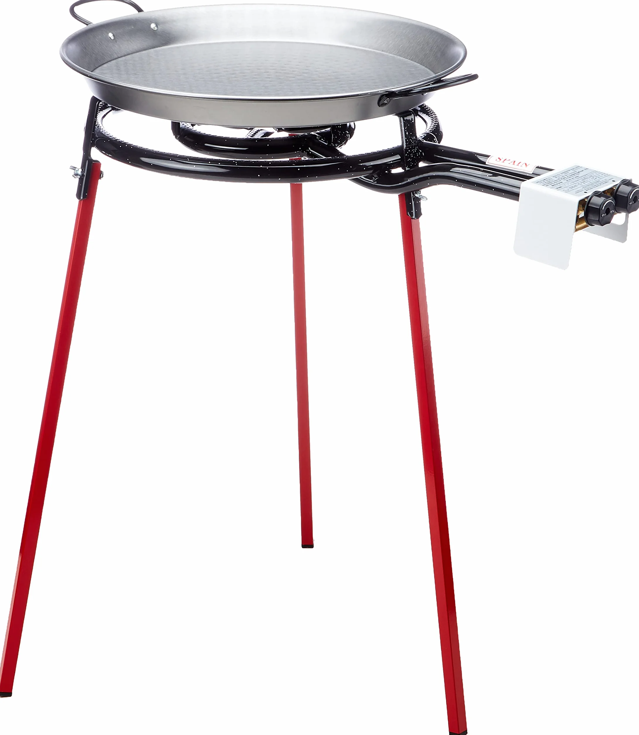 Vaello Campos S. L. 6140 zestaw paella ze stali polerowanej 46 cm czarny
