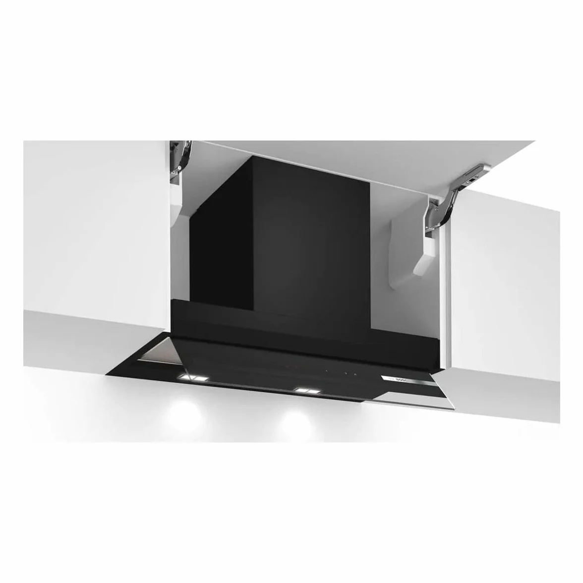Bosch DBB67AM60 Seria 6 Zintegrowany projekt okapu 60 cm Czarny z wykończeniem szklanym