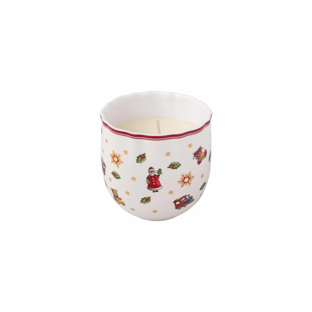 Villeroy & Boch - Toy's Delight świeca zapachowa Cinnamon Cake 9 cm kolorowa, Boże Narodzenie, świeca świąteczna, świąteczny zapach, dekoracja, porcelana Premium, wosk