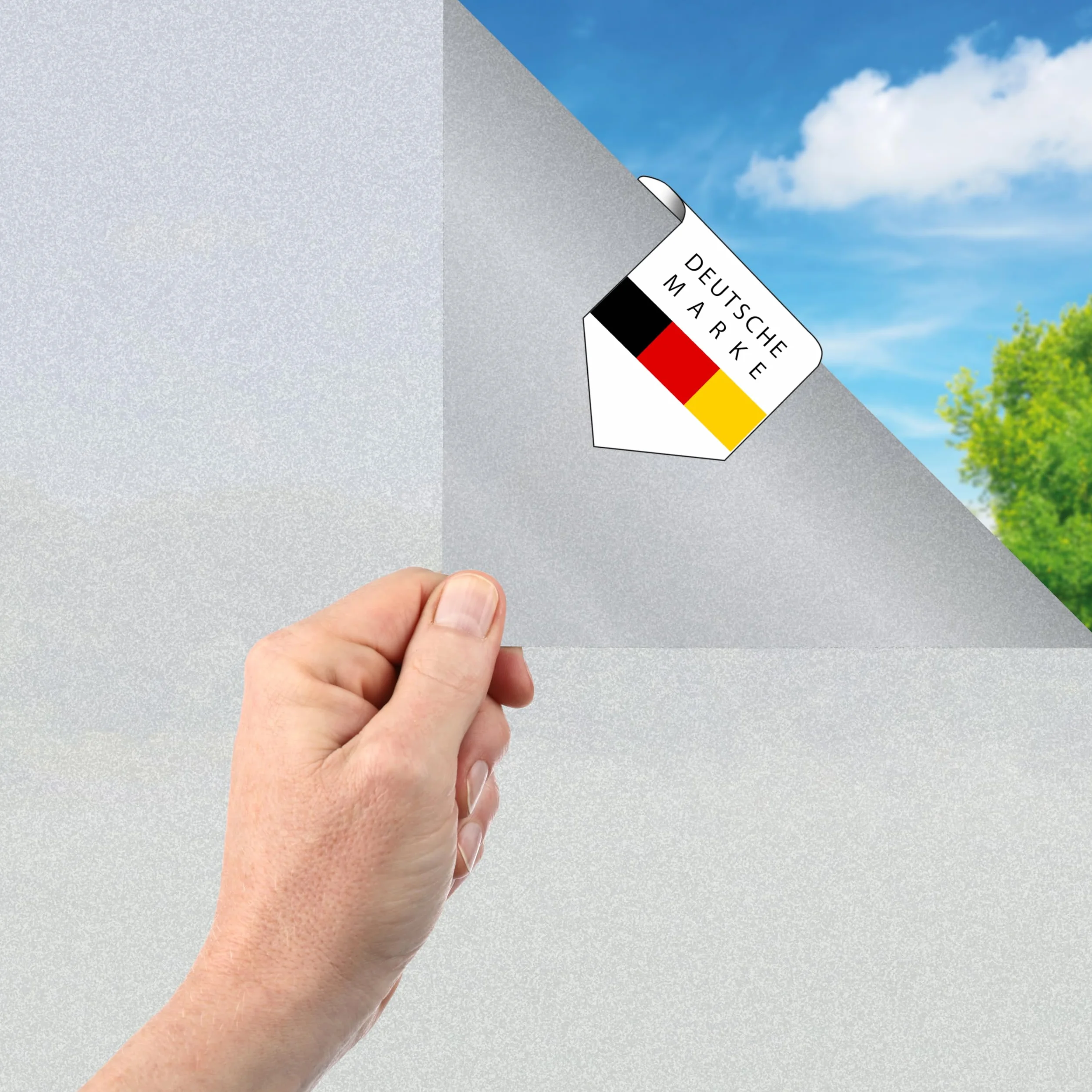 Vaily statyczna folia okienna mleczna matowa - nieprzezroczysta folia ochronna z ochroną przed promieniowaniem UV dla większej prywatności w biurze, łazience lub sypialni - 30 x 200 cm
