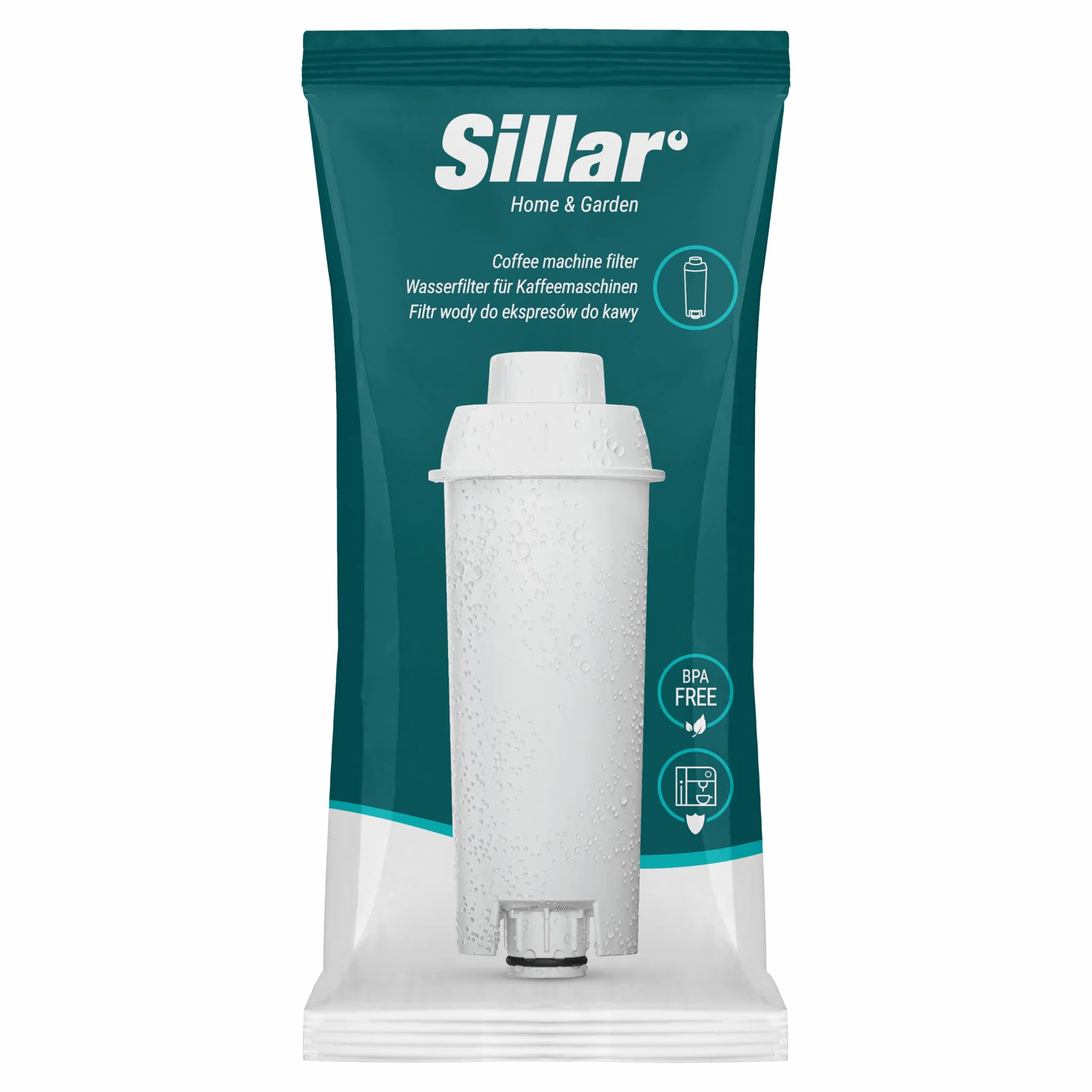 Sillar Filtry do Ekspresu do Kawy Kompatybilny z DeLonghi DLSC002 SER3017 6 sztuk