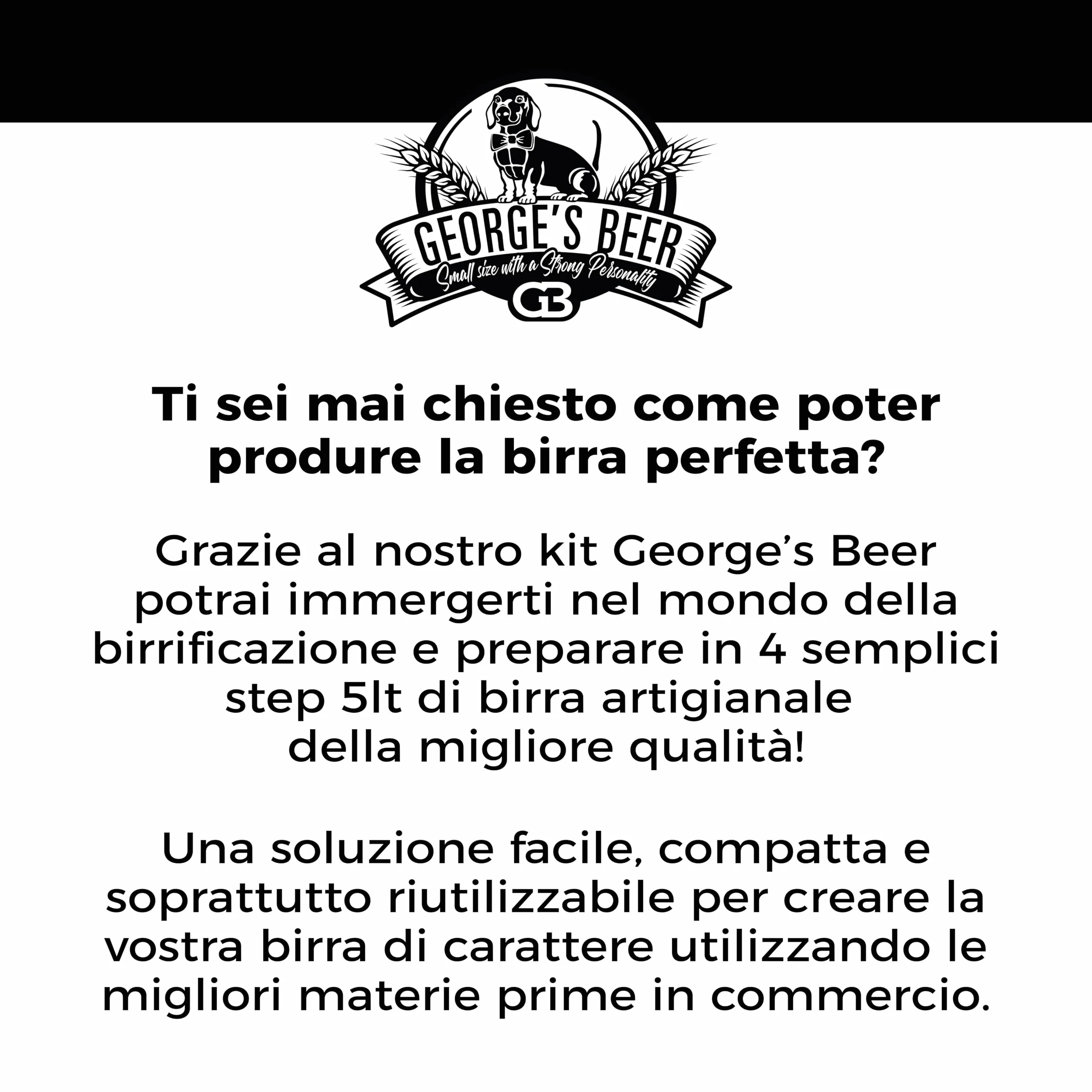 Zestaw do fermentacji piwa George's 5L - Domowe craftowe piwo - Zestaw do fermentacji słodu IPA