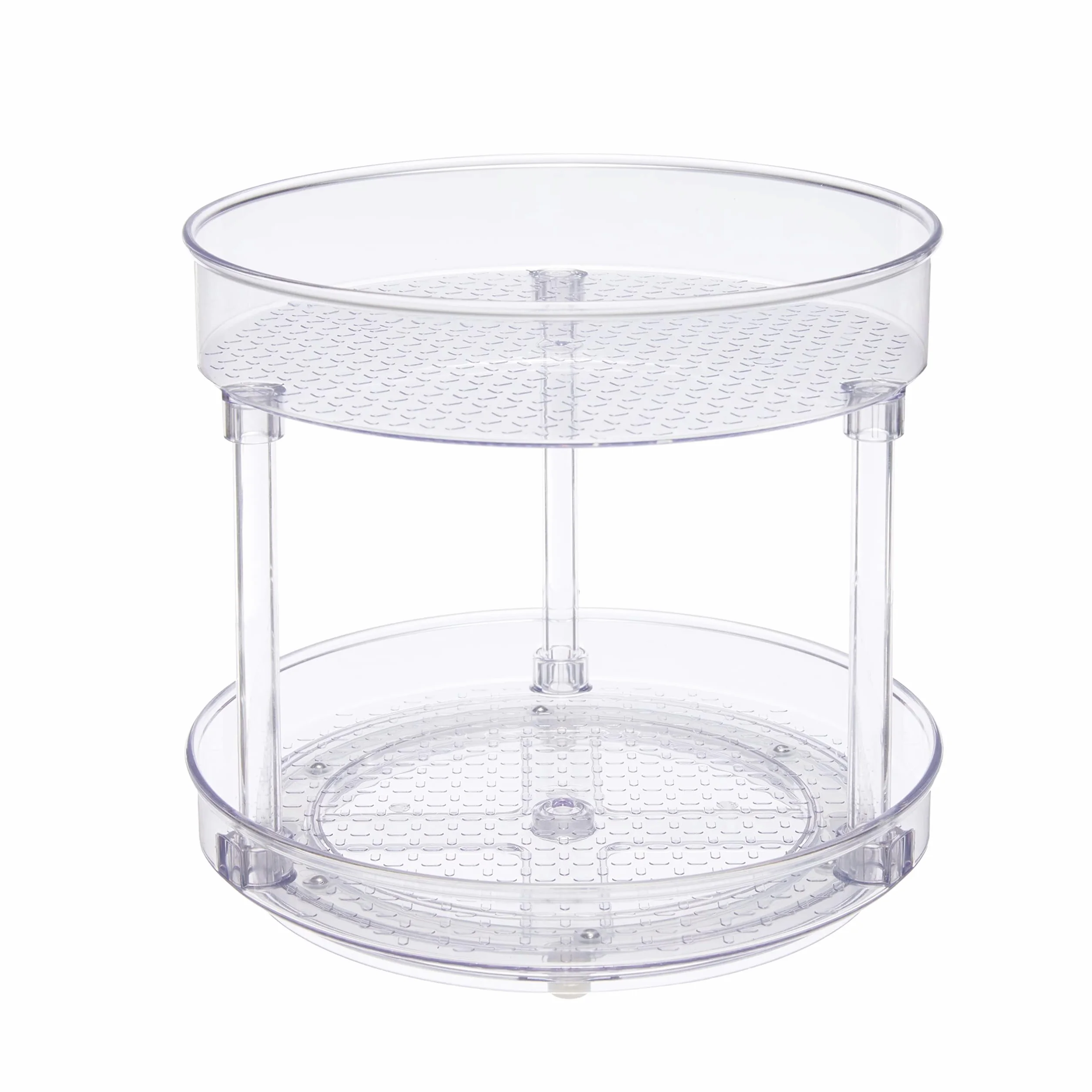 Amazon Basics obrotowa półka 2-poziomowy organizer przezroczysty 22,9 cm