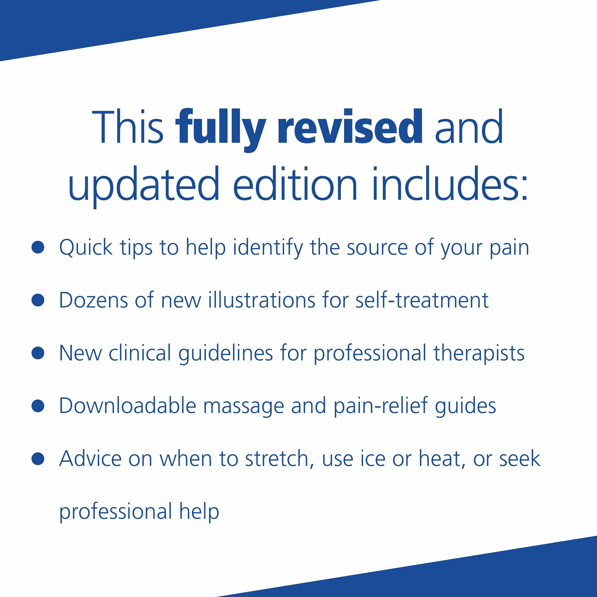 The Trigger Point Therapy Workbook: Your Self-Treatment Guide for Pain Relief