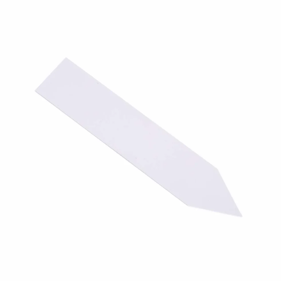 100 sztuk Plastikowe etykiety roślin Tagi roślin Etykiety nasion Znaczniki doniczkowe Stawka ogrodowa przedszkola (biała)