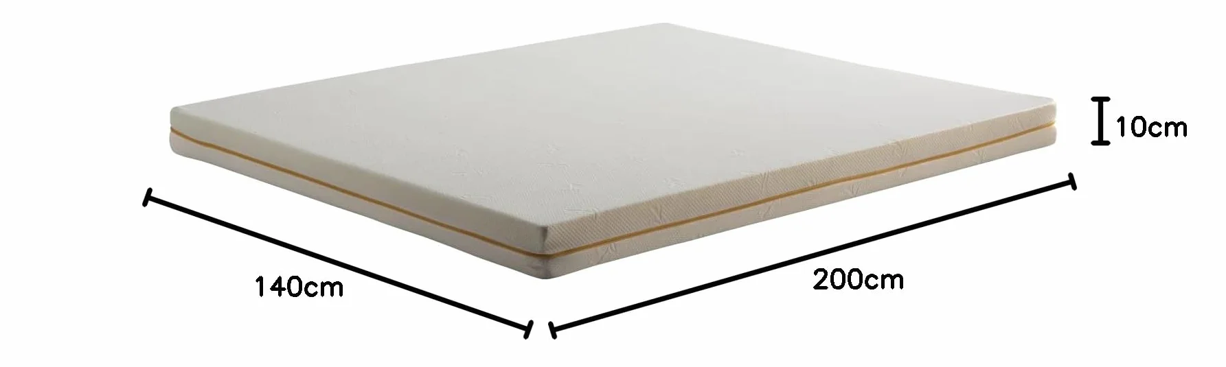 Comfy Line - Półtora miejsca na sofę o wymiarach 140 x 200 h 10 cm, składany materac z pianki ortopedycznej. Odpinana powłoka ze świeżej i oddychającej bawełny.