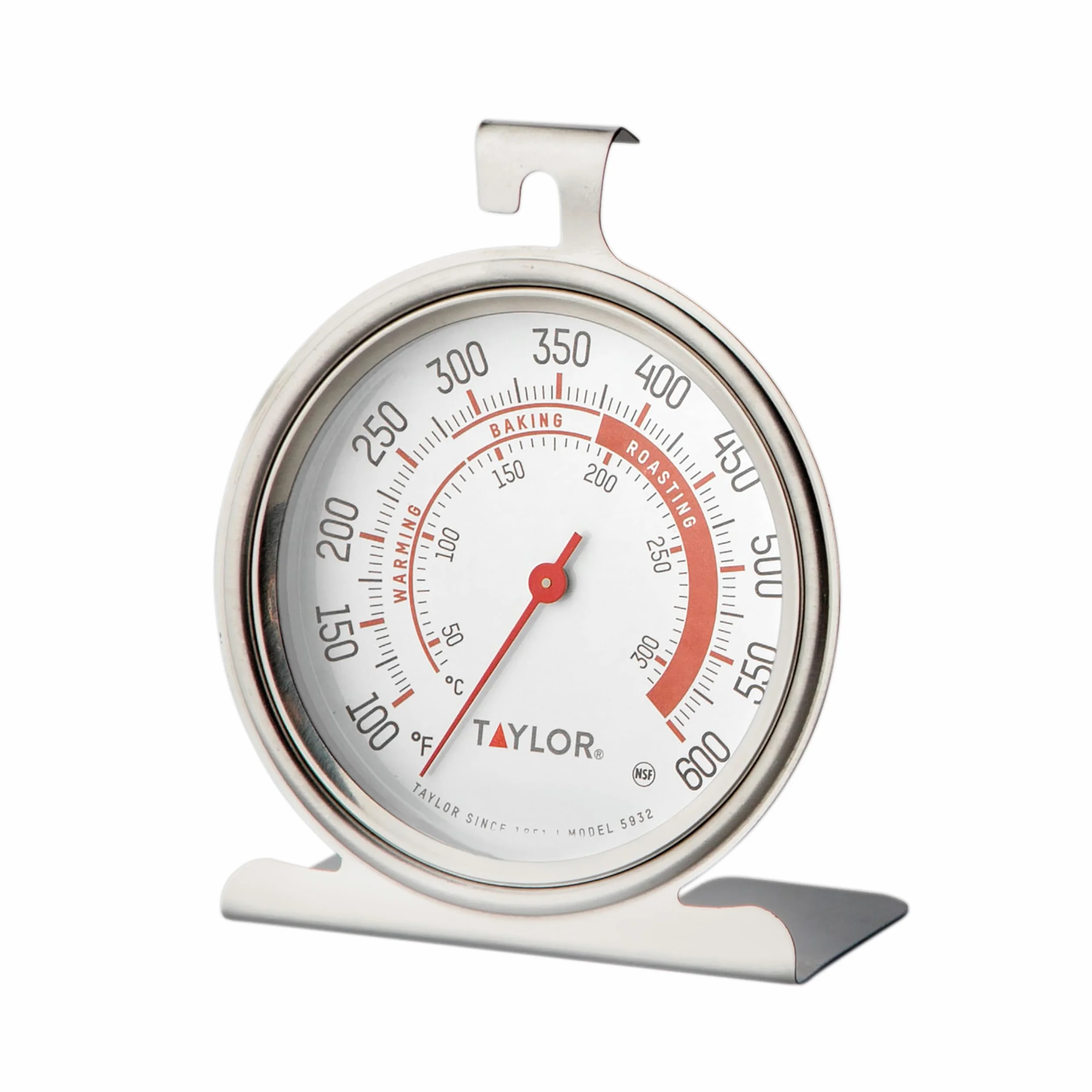 Taylor Precision Products Classic Series Termometr z dużą tarczą zamrażarka lodówka srebrny