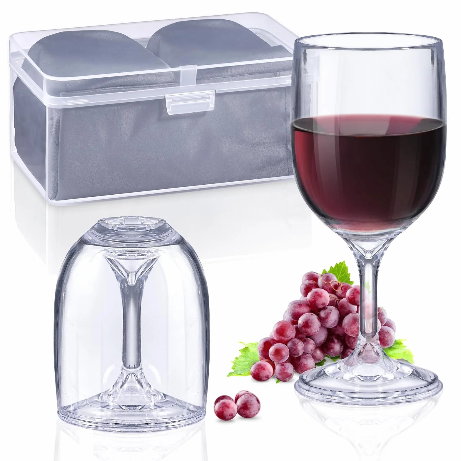 Kieliszki do wina z tworzywa sztucznego 200 ml 2 sztuki ecooe