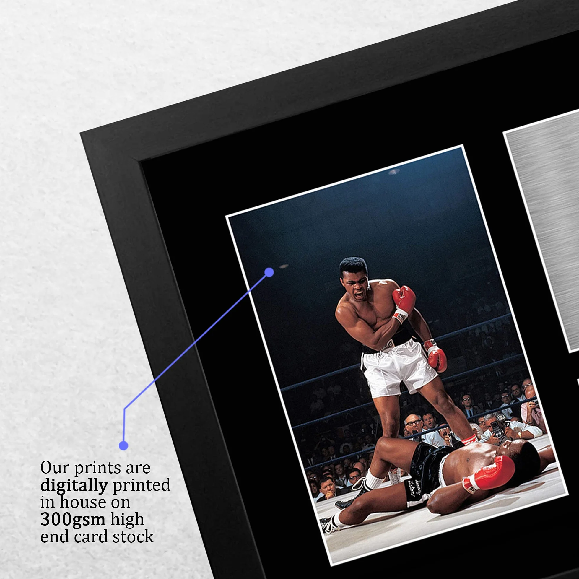 HWC Trading FR Muhammad Ali prezent podpisany oprawiony A4 nadruk z autografem boksowanie prezenty nadruk zdjęcie zdjęcie wyświetlanie
