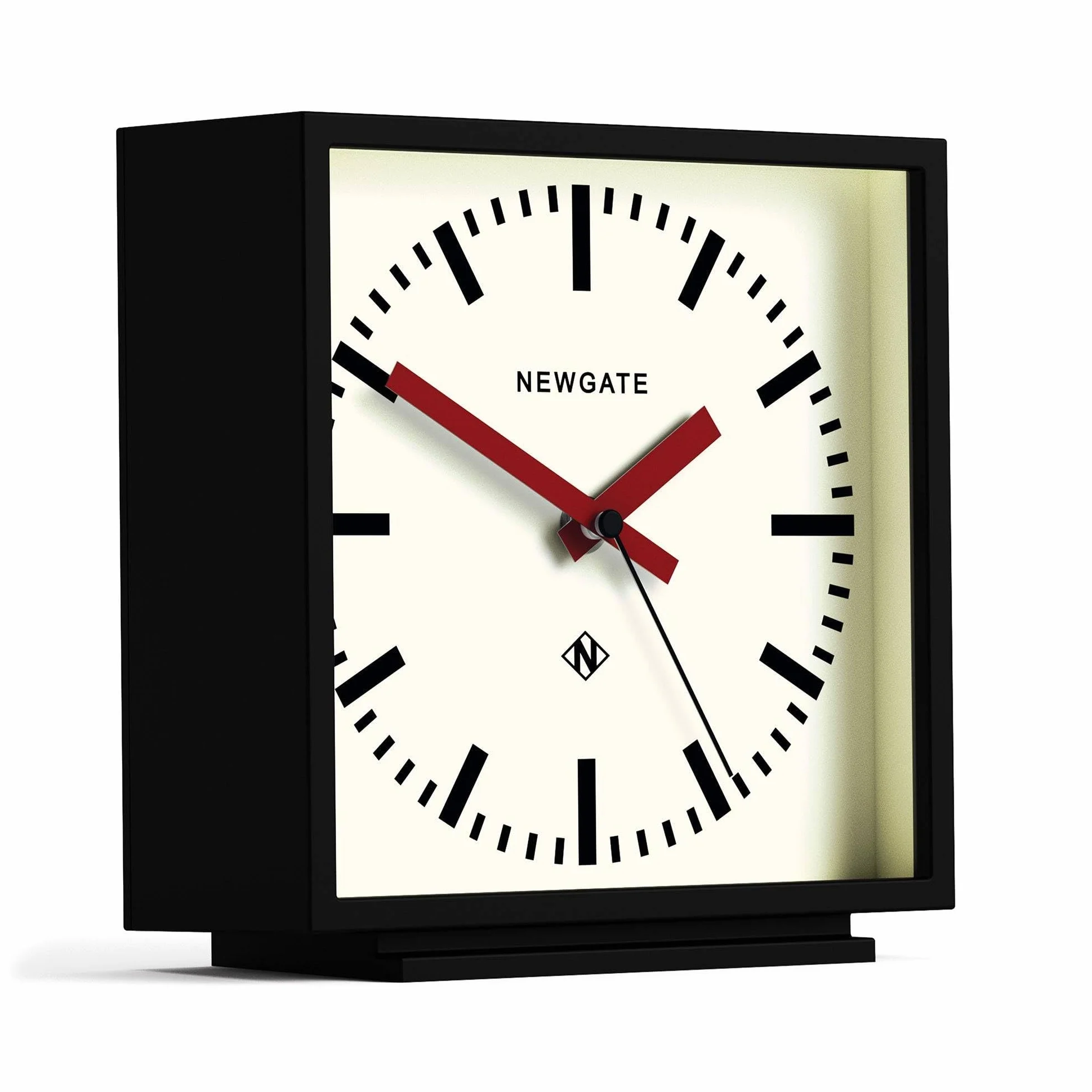 NEWGATE® Amp cichy zegar kominkowy - "No Tick", nowoczesny zegar kominkowy, zegary do salonu, zegar biurkowy, zegary kominkowe, tarcza stacji