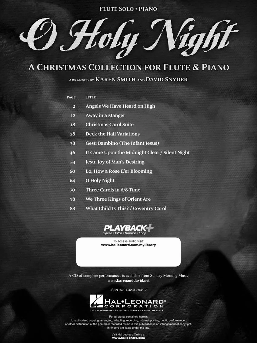 O holy night flute traversiere +cd: A Christmas Collection for Flute and Piano