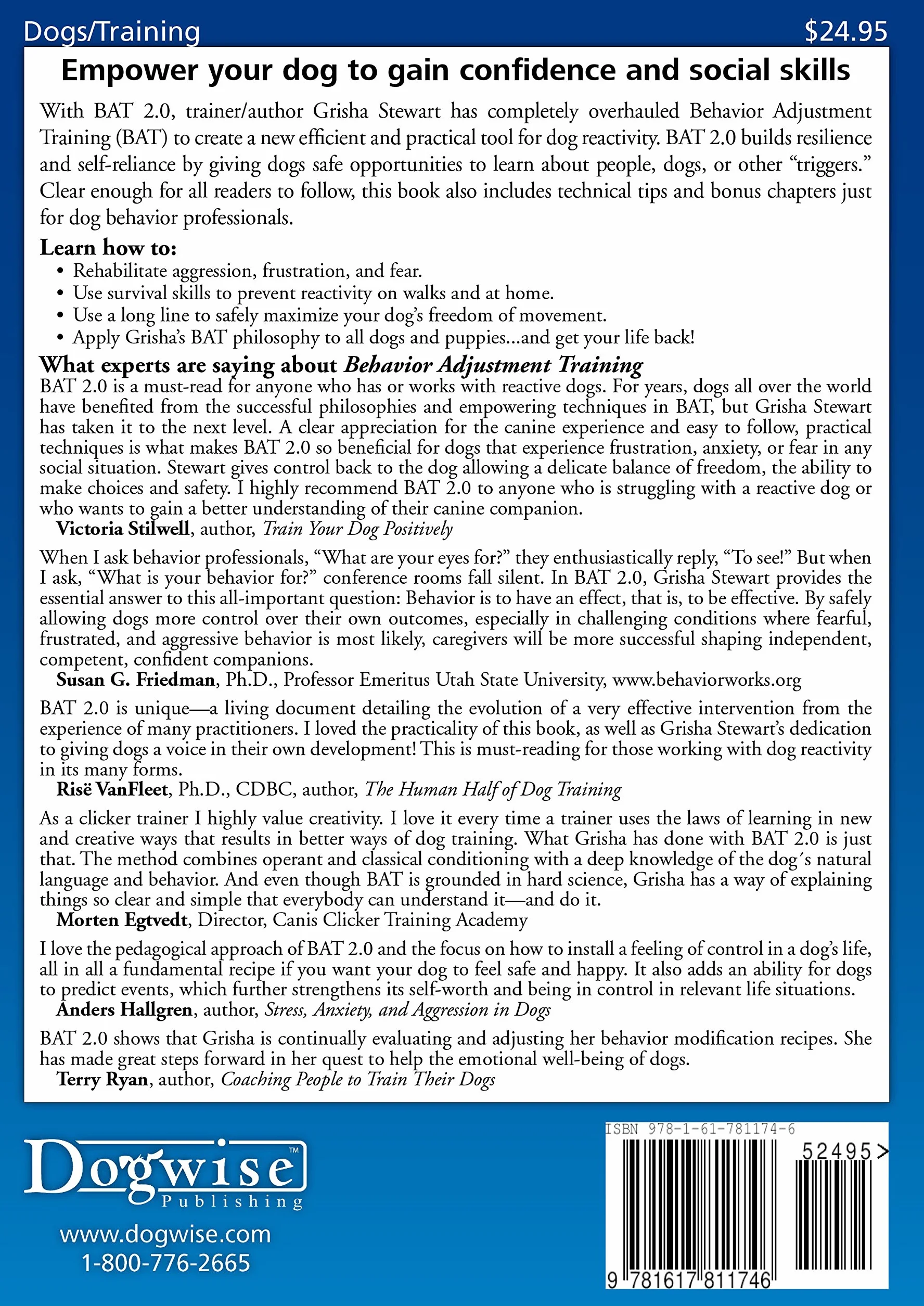 Behavior Adjustment Training 2.0: New Practical Techniques for Fear, Frustration, and Aggression in Dogs
