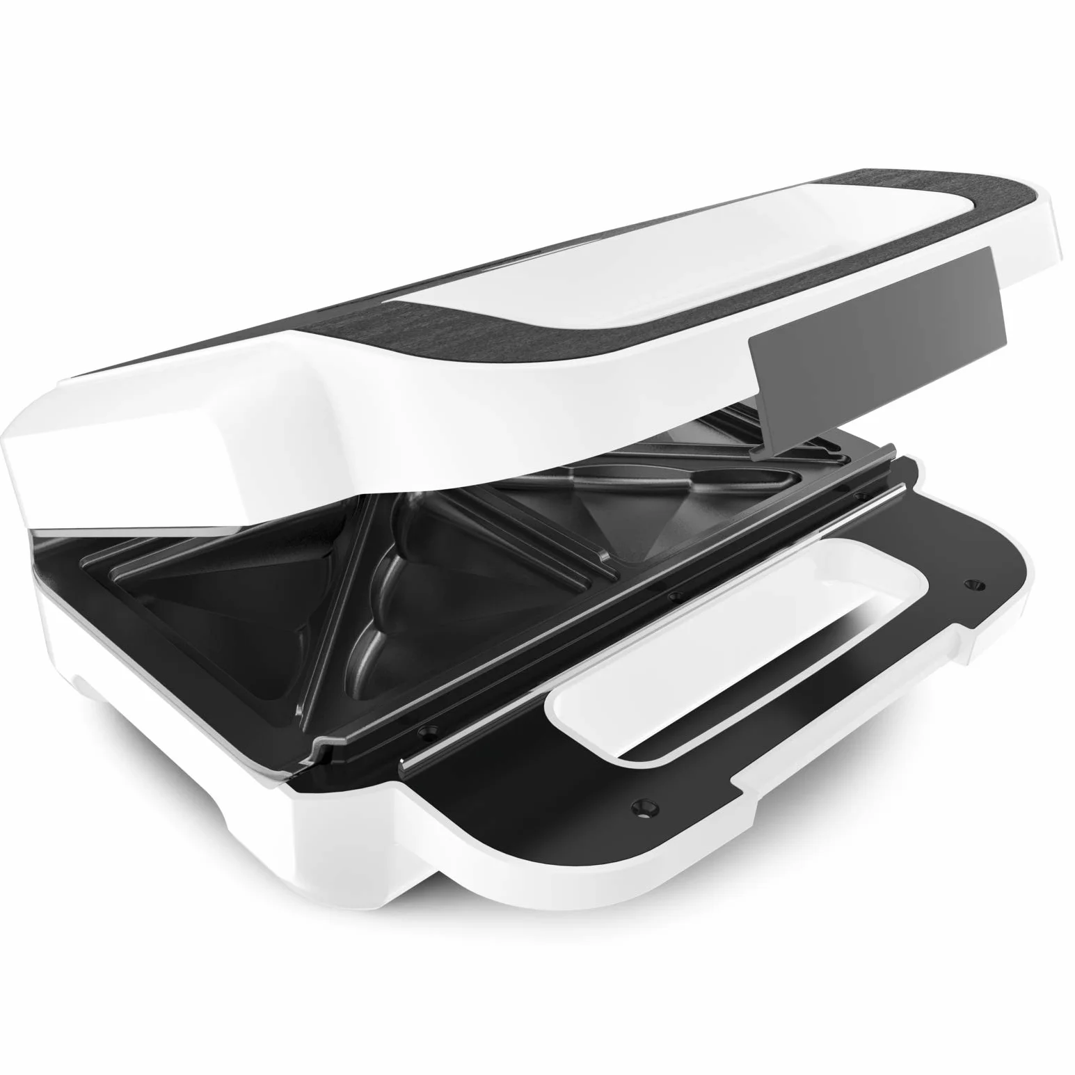 TEFAL SW7011 Snack XL Opiekacz do kanapek i gofrów, duża pojemność, 2 komplety płyt w zestawie, szybkie nagrzewanie, 850W, Możliwość przechowywania w pionie, Wielokolorowy