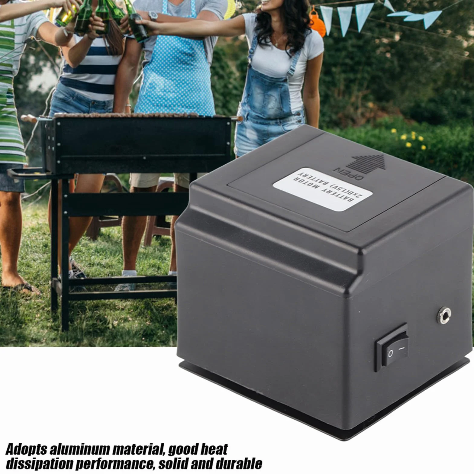 KIMISS DC 3V BBQ pieczeń Silnik Grilla Rotisserie - Narzędzie do Grillowania Baterii do Gotowania Bez Wysiłku
