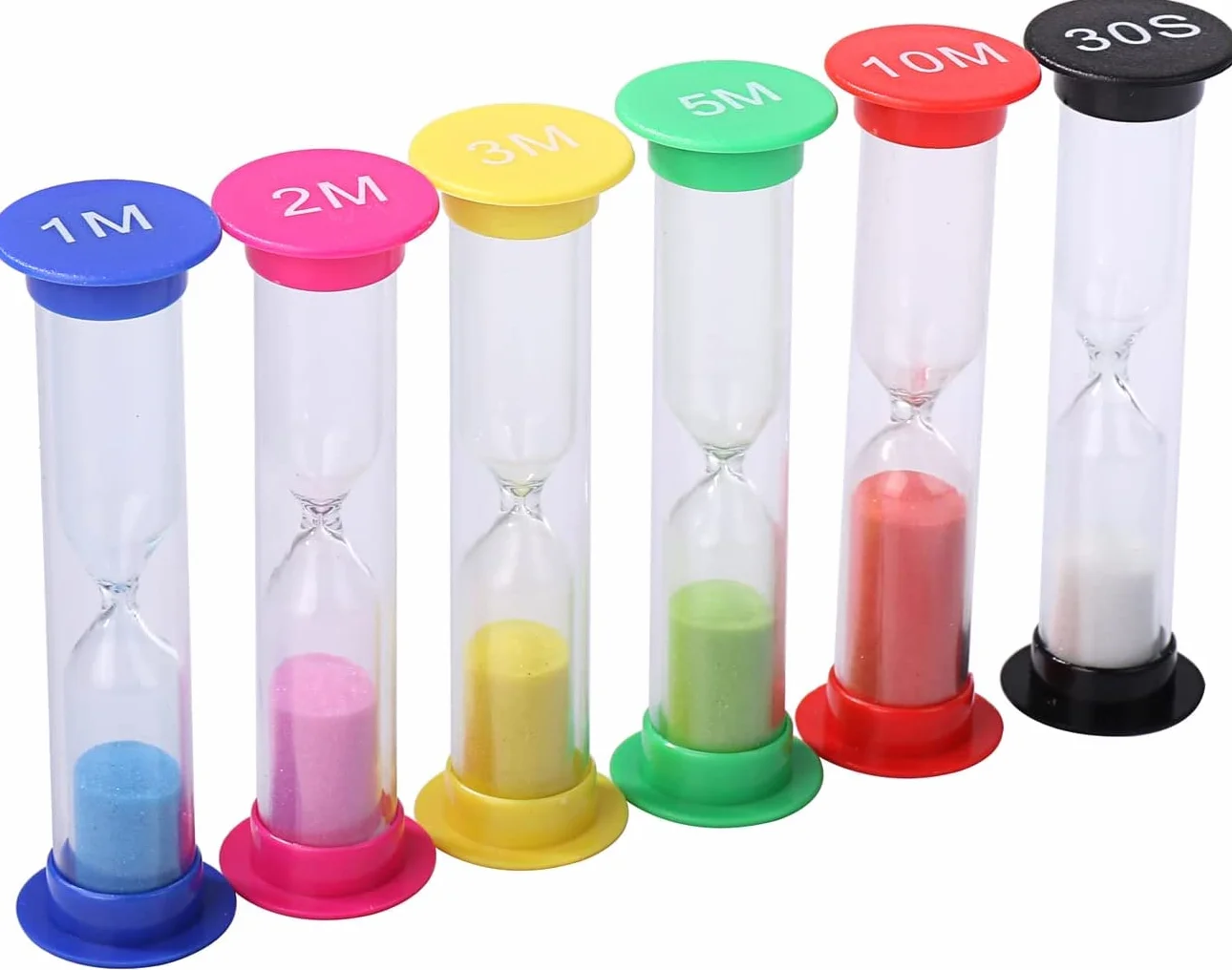 Klepsydra – 30 sek., 1 min, 2 min, 3 min, 5 min, 10 min – klepsydra, czasomierz – 6 sztuk