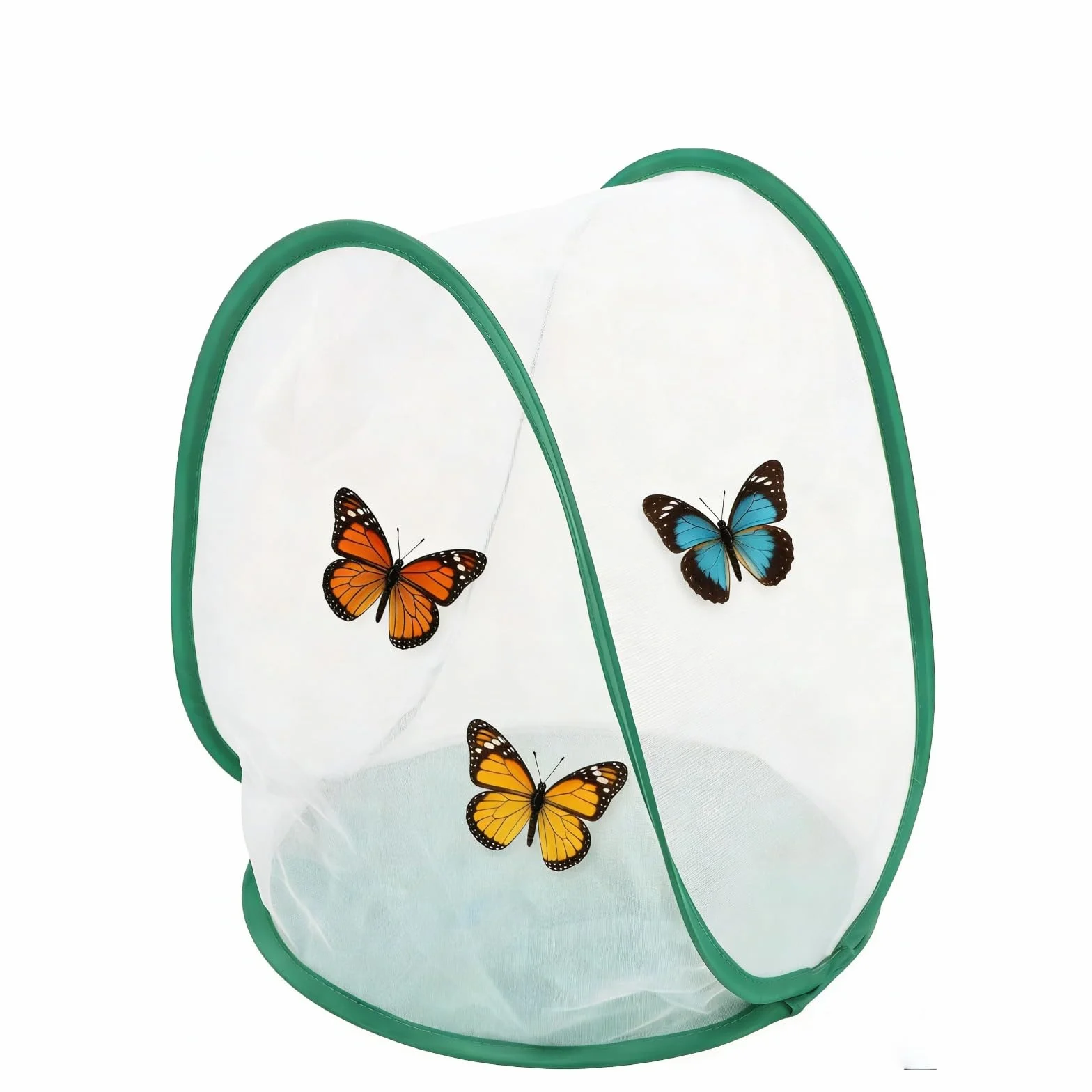 Siedlisko Motyla, Przezroczysta Klatka dla Owadów Monarch Butterfly Składana Obudowa Motylkowa z Przenośnym Uchwytem do Użytku w Pomieszczeniach na Zewnątrz, 13,2 X 13 X 14,4 Cala