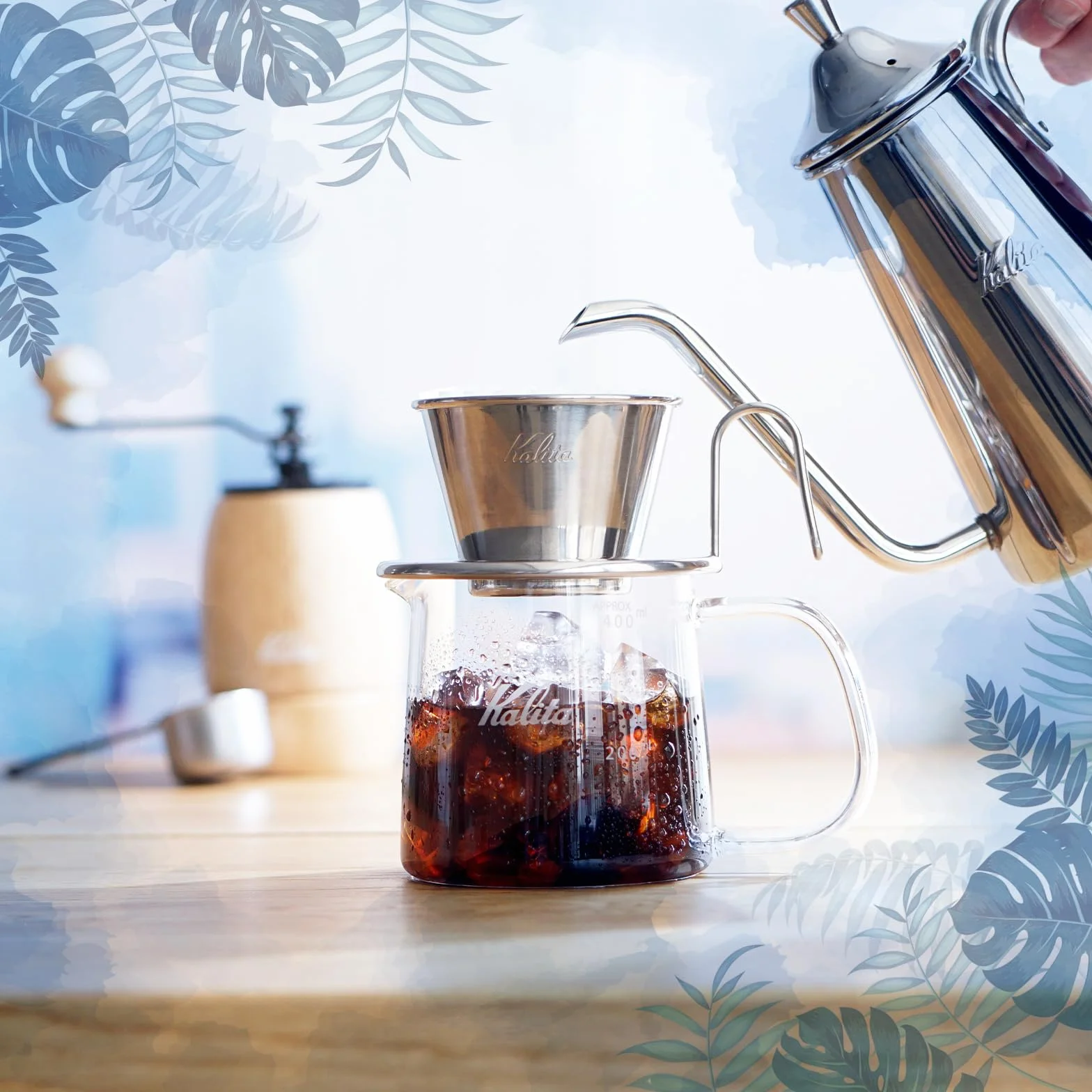 Kalita Coffee Dripper TSUBAME WDS-185 2-4 Person Steel