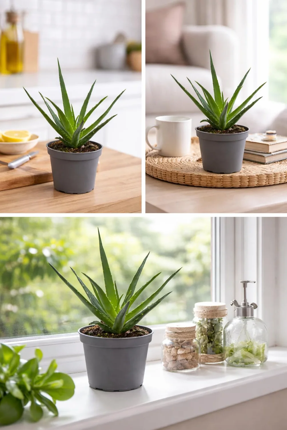 Roślina Aloe Vera 25 cm – prawdziwy aloes – roślina pokojowa