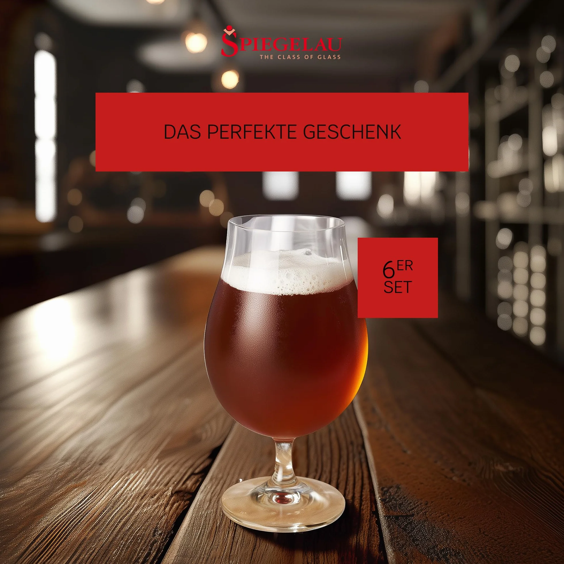 Spiegelau & Nachtmann 6-częściowy zestaw tulipanów do piwa szkło kryształowe 440 ml Beer Classics