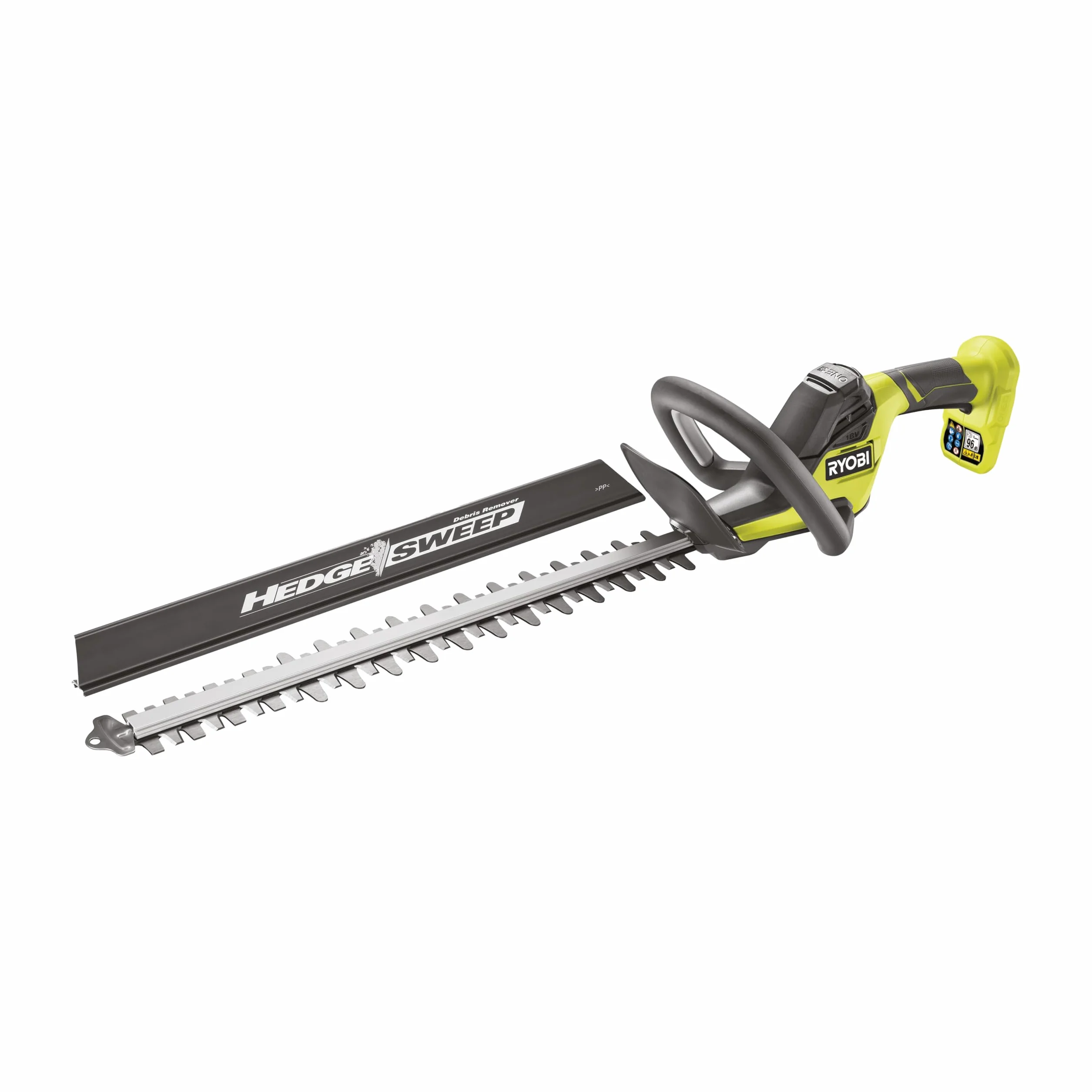 Ryobi Nożyce do Żywopłotu 18V RY18HT50A-0, Długość Ostrza 50 cm, Zakres Pracy 24 mm, 1350 obr/min, Ostrze Szlifowane Diamentowo, Wersja bez Akumulatora i Ładowarki