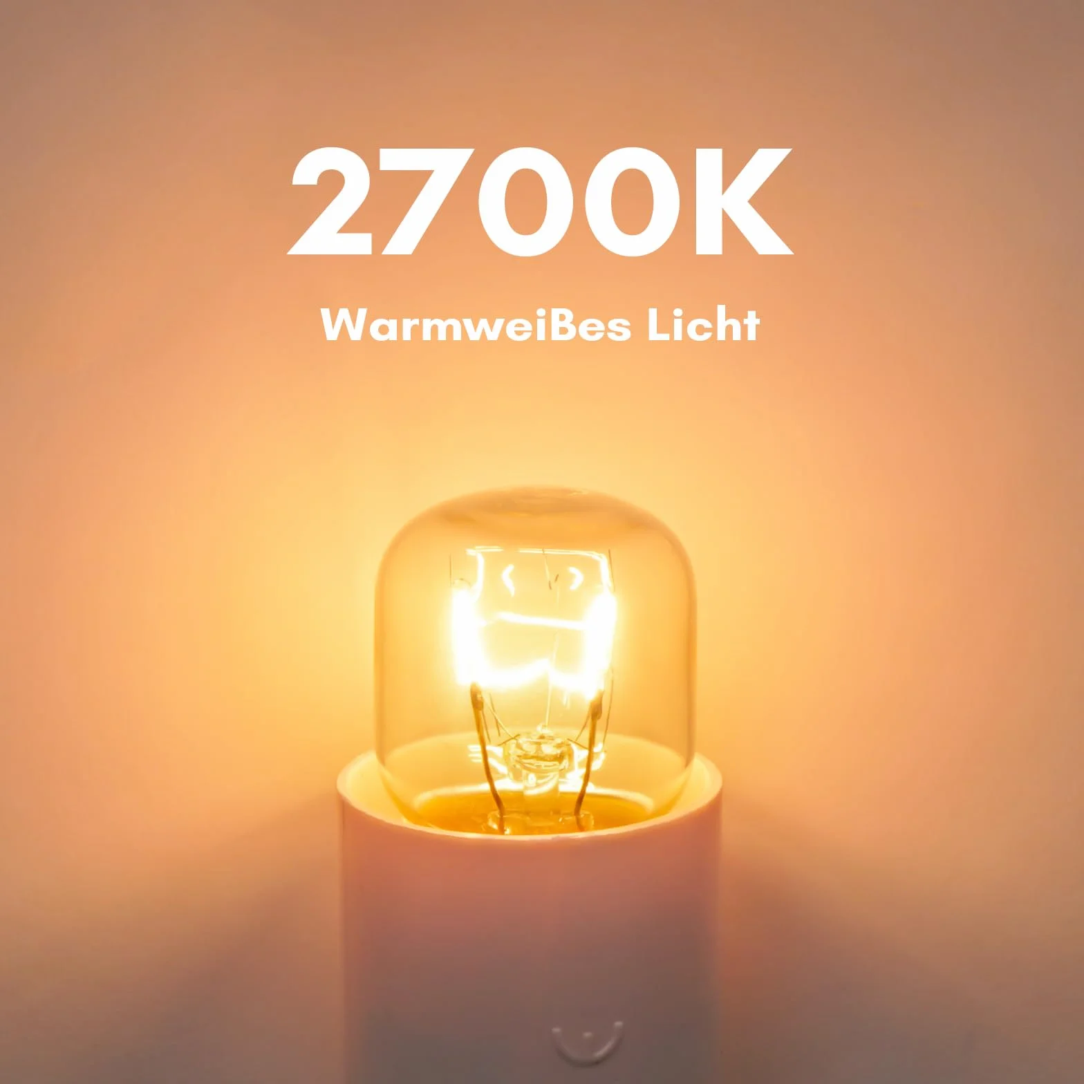 YIIFELL Lampa do piekarnika, E14, żarówka do piekarnika, 15 W, 300 bard, odporna na wysokie temperatury, do piekarnika, grilla, lampy solnej, lampa do lodówki z kapsułką T22, 4 sztuki
