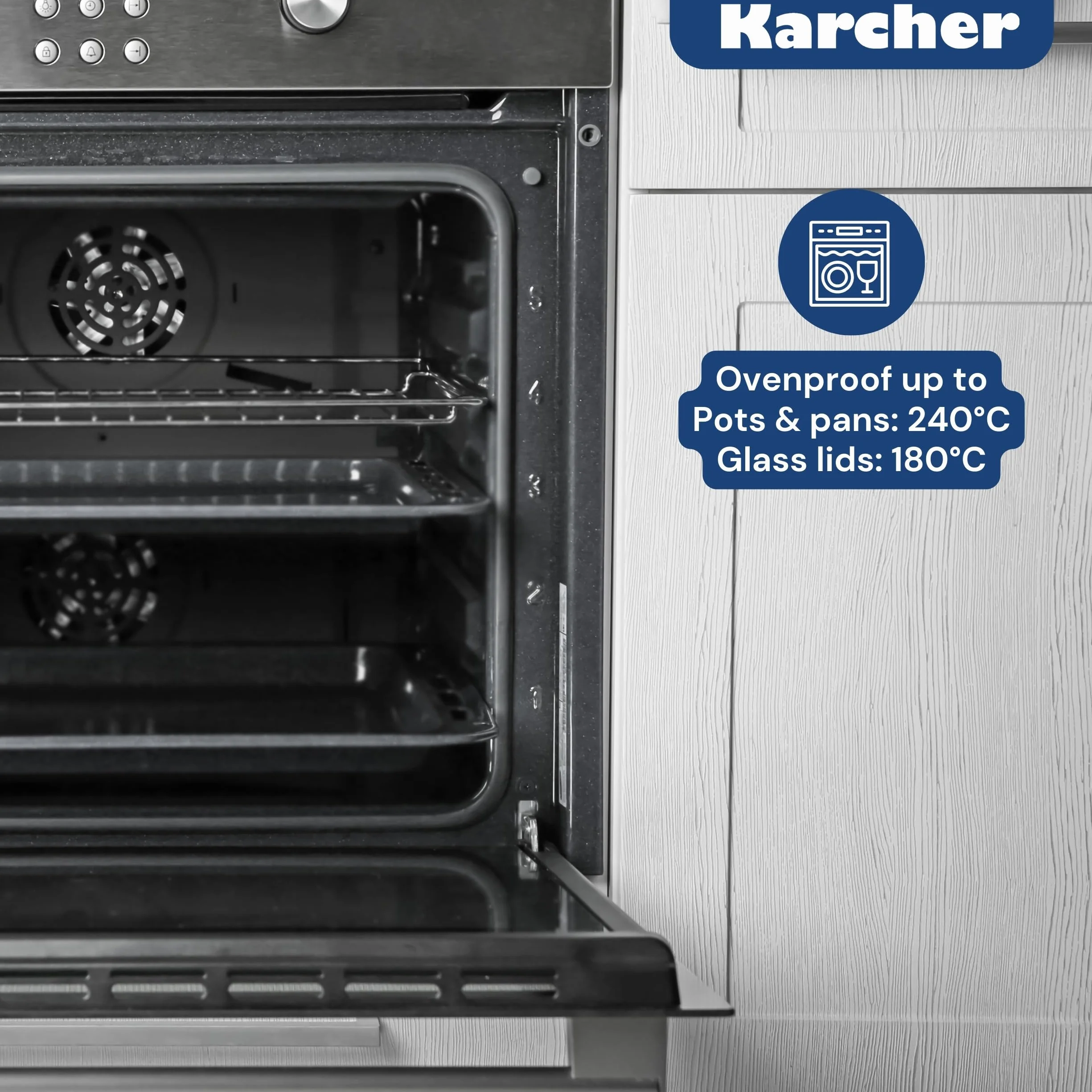 Zestaw garnków Karcher Jasmin 20-częściowy do wszystkich kuchenek w tym indukcyjnych