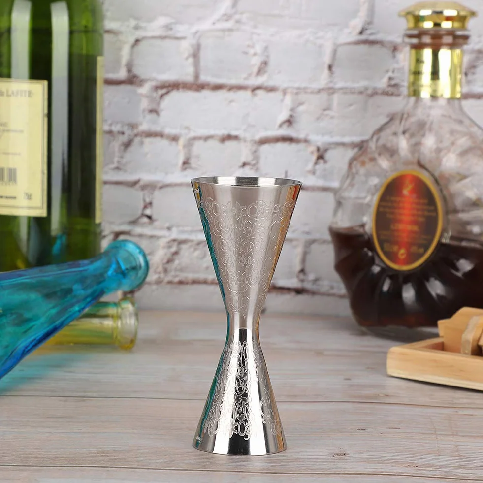 Double Cocktail Jigger, stal nierdzewna, 4,6 cala, 0,5 oz do 3 oz Miarka Profesjonalny japoński jigger barowy
