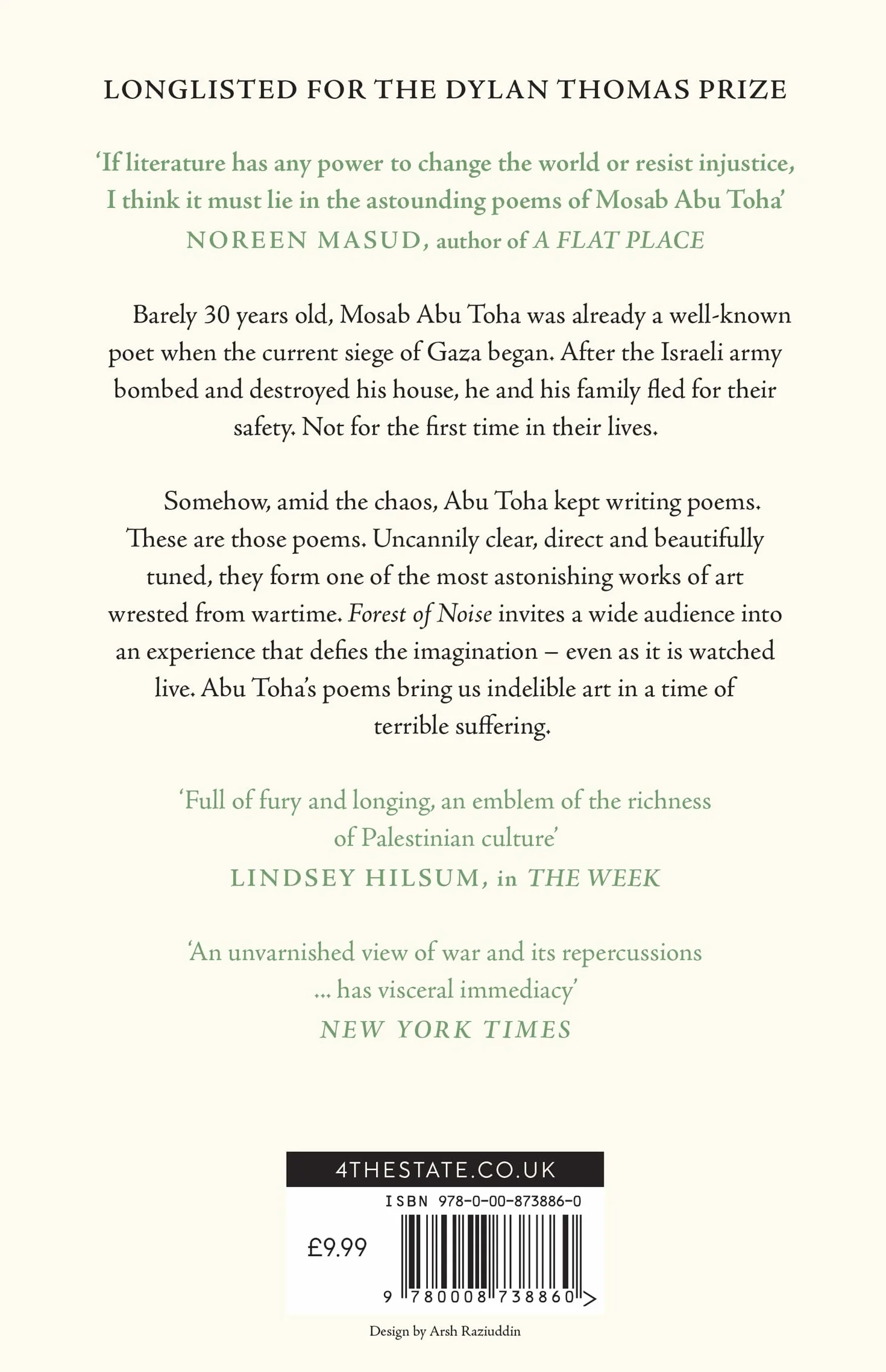 Forest of Noise: New poems of hope and resilience by the Pulitzer Prize winning Palestinian writer