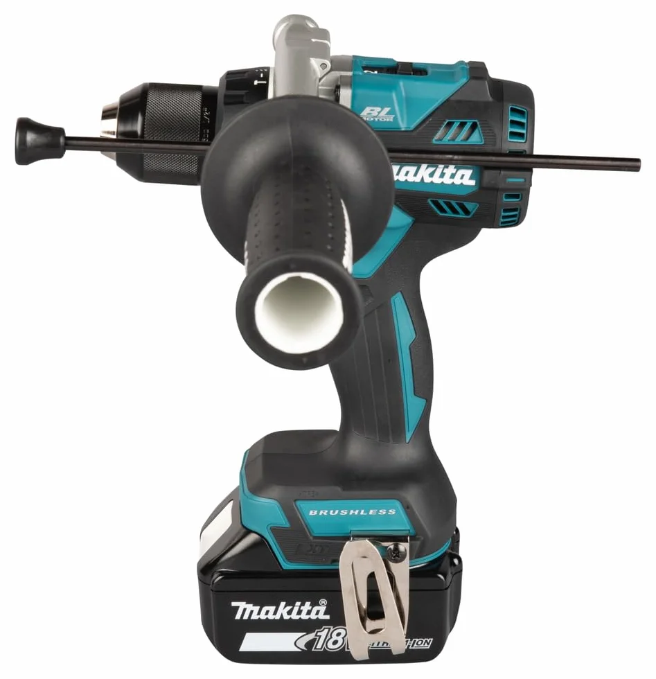 Makita DHP492Z 18V Li-ion LXT bezszczotkowa wiertarka kombi, baterie i ładowarka nie są dołączone, niebieski/czarny