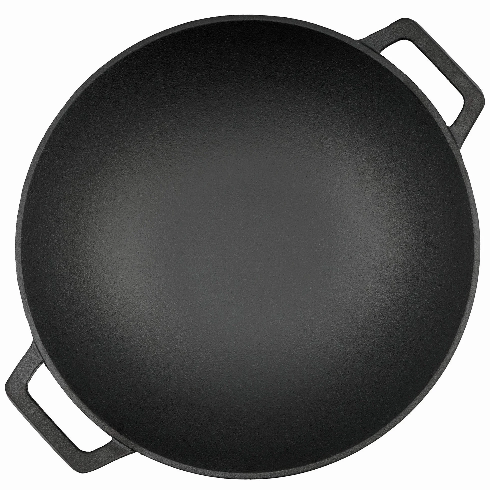 BBQ-Toro Wok żeliwna I Ø 35,5 cm I Patelnia wokowa, patelnia żeliwna I kompatybilna z indukcją