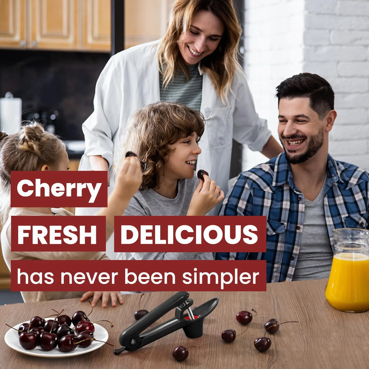Drylownica do wiśni ze stali nierdzewnej Cherry Corer czarna