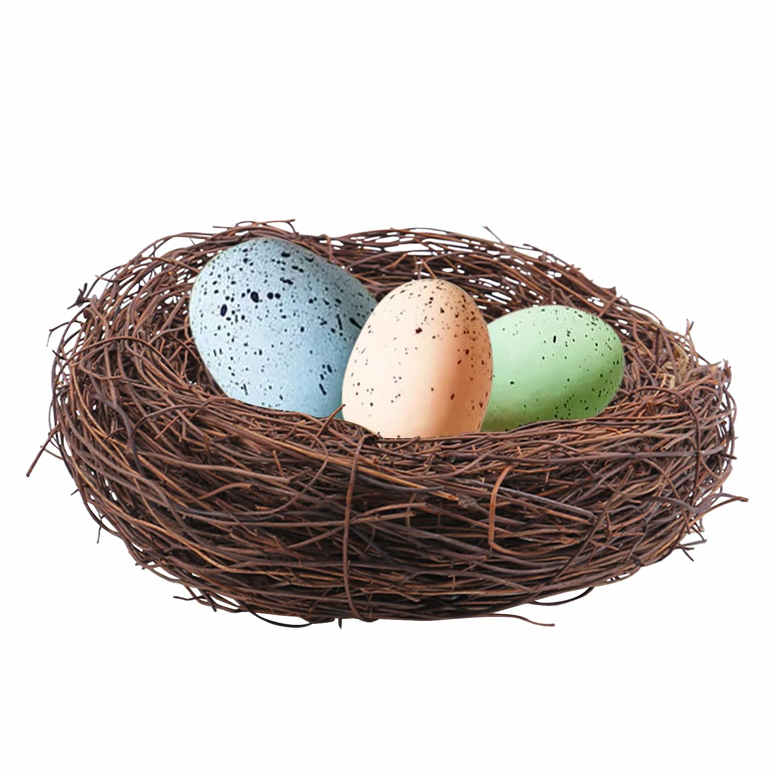 Bird Nest - Easter Artificial Nest, Warm Breathable Decorative Bird House with Realistic Design, Perfect for Home, Window Display, Woodlands Decor, Seasonal Crafts and Holiday Decorations