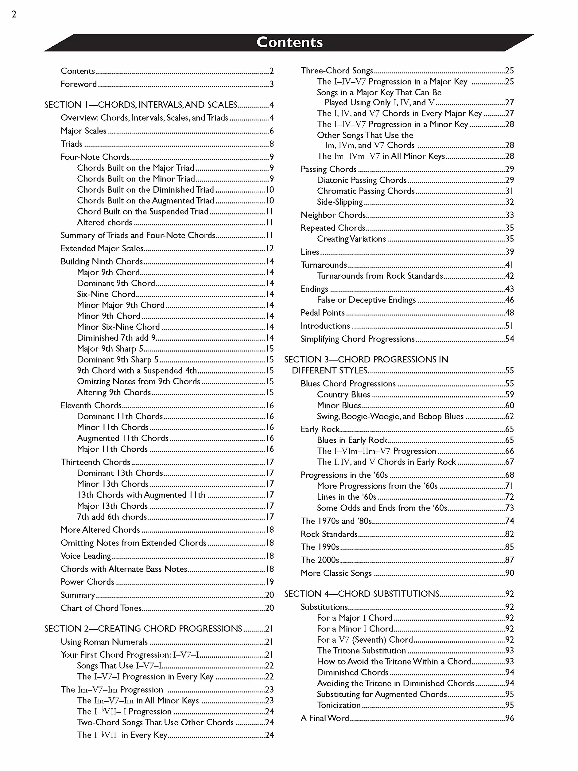 Chord Progressions: Theory & Practice