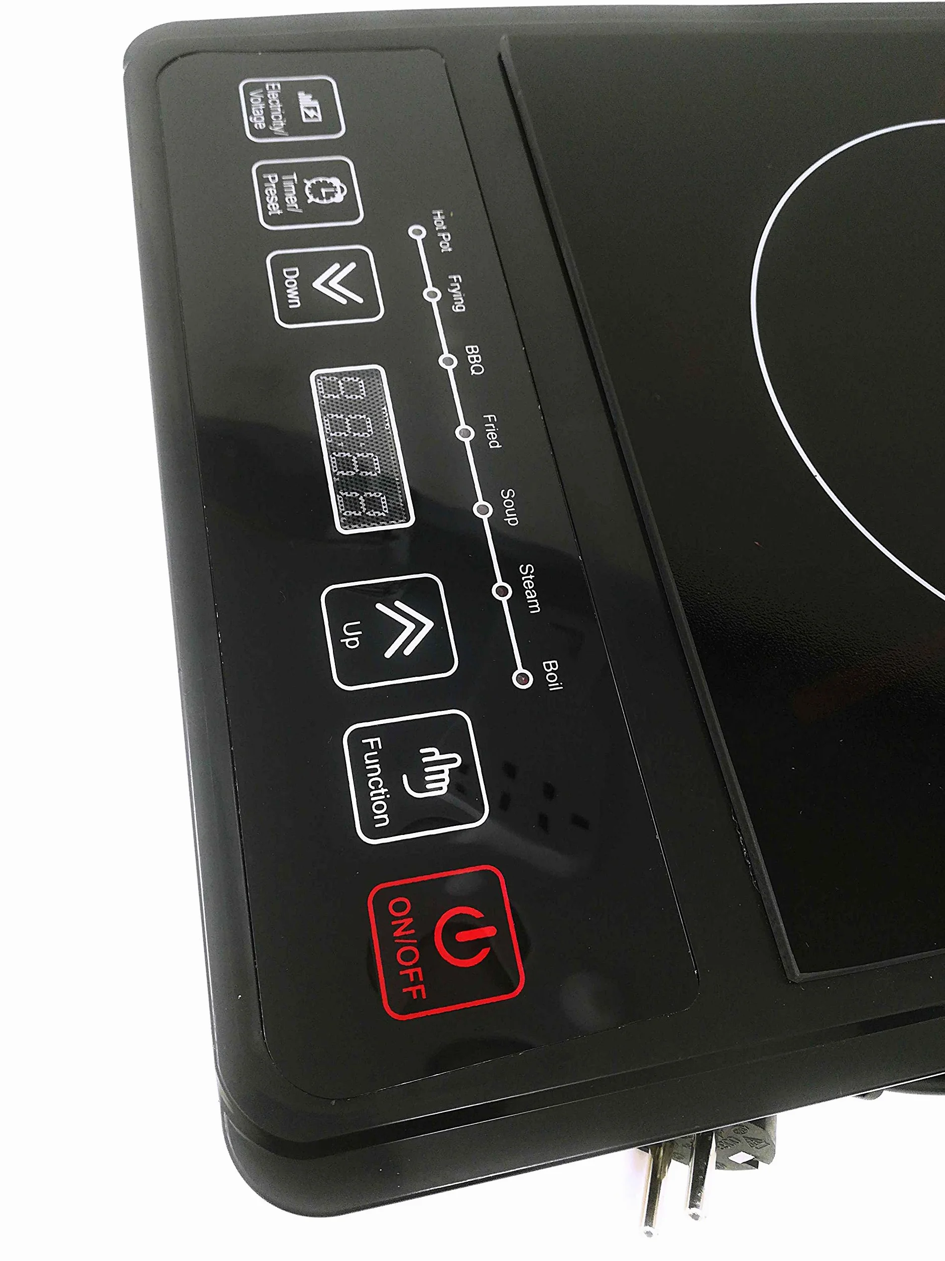 Przenośna płyta indukcyjna 2000 W, kuchenka elektryczna 270°C