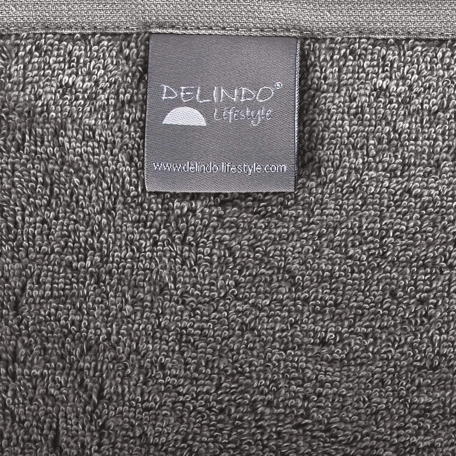 Delindo Lifestyle Ręcznik do sauny Colares, XXL frotte ręcznik do sauny dla kobiet i mężczyzn, bawełna, antracyt, 80 x 200 cm