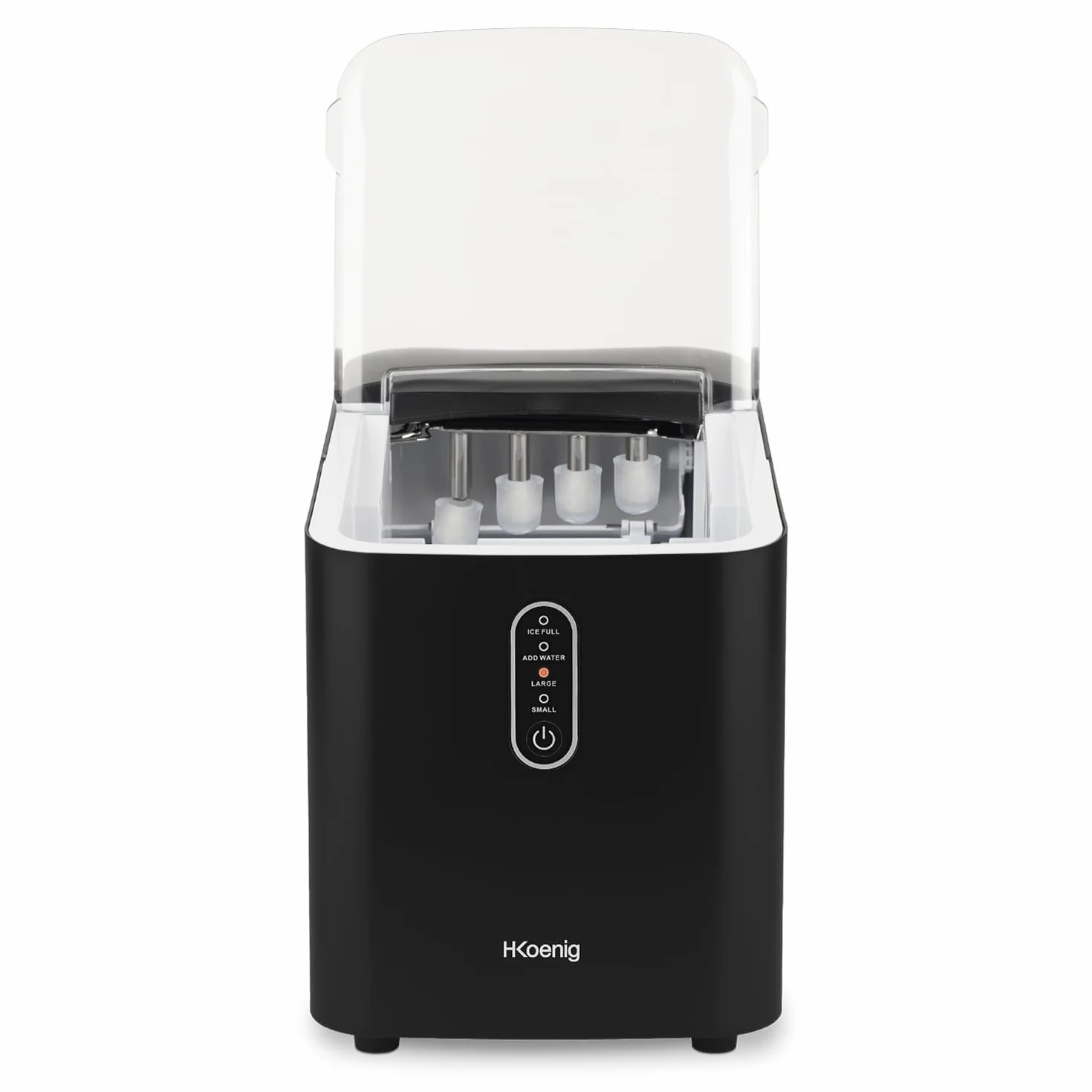 H.Koenig KUB14 automatyczna kostkarka do lodu, 12 kg/24h, 2 rozmiary, 1 L, 7 min, przenośna