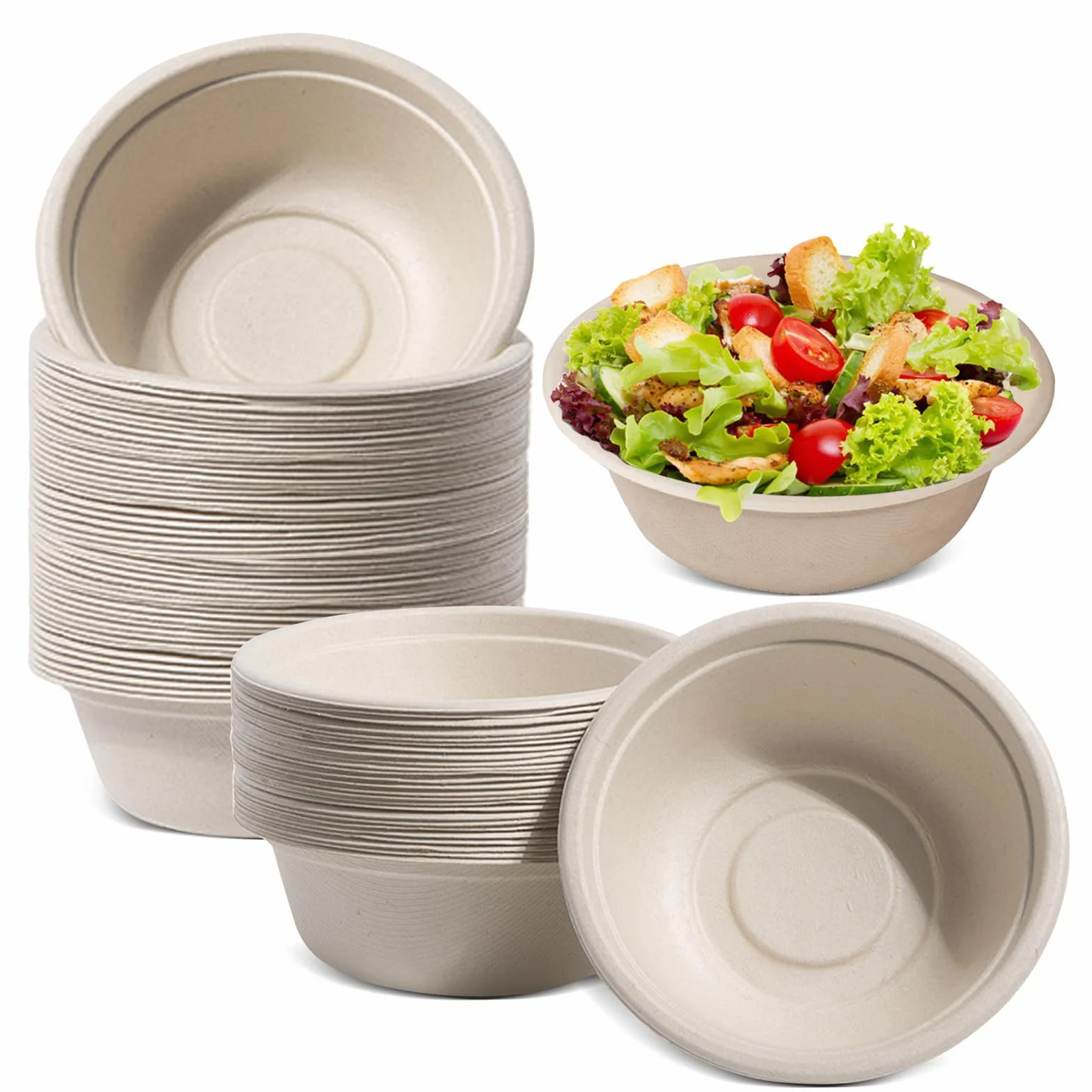 Ekologiczne miski zupa 350 ml z trzciny cukrowej 100 sztuk