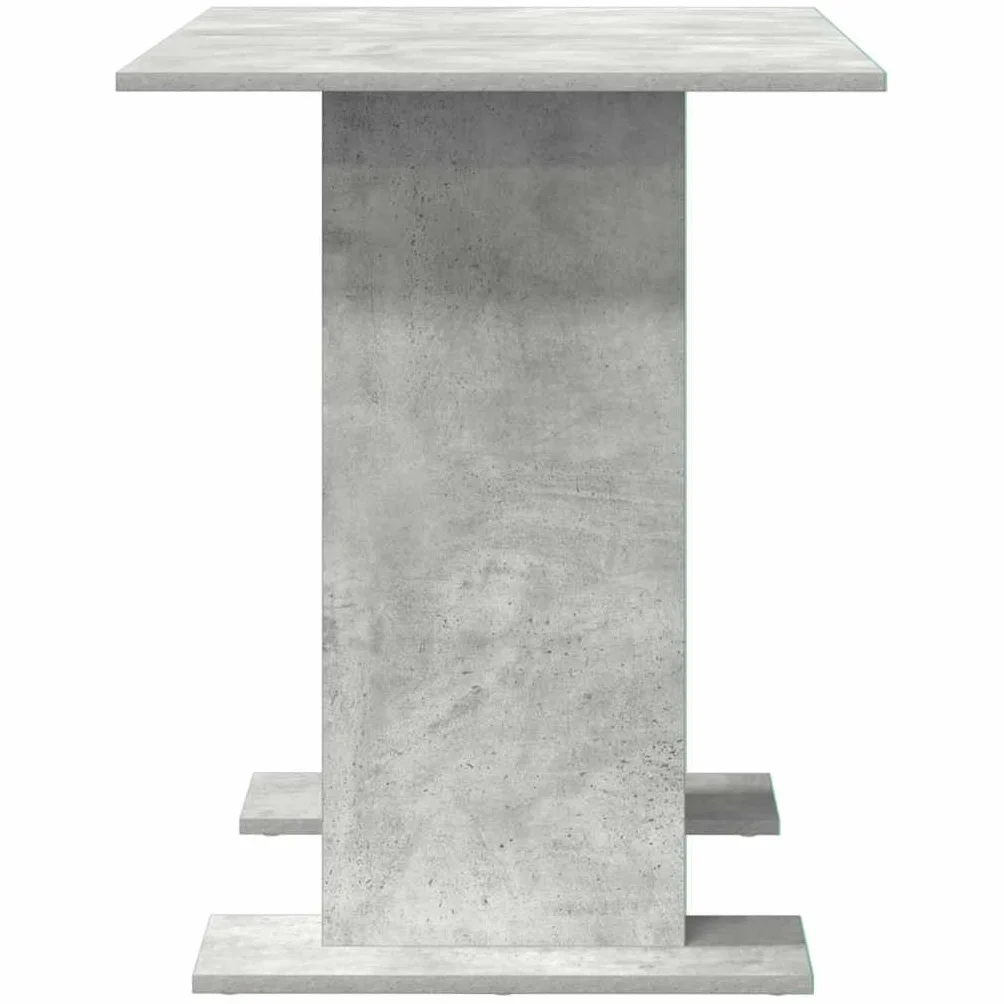 vidaXL Stół jadalny Betonowy szary 110 x 60 x 75 cm, Nowoczesny prostokątny stół ogrodowy, na świeżym powietrzu, elegancka meblościanka, stylowy design