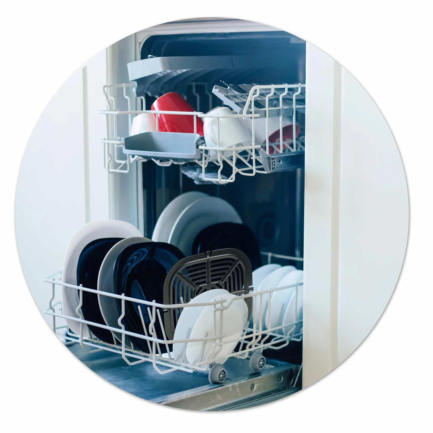 Berdsen Ruszt do frytownicy na gorące powietrze 21 x 21 cm Airfryer Akcesoria Ruszt do grilla Ruszt do grilla Można myć w zmywarce Stal nierdzewna z powłoką teflonową