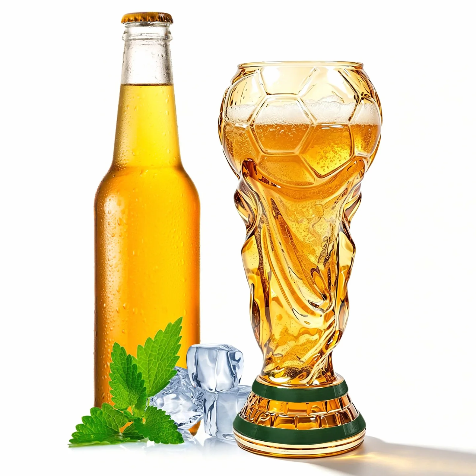 Kieliszek do piwa 480 ml szkło borokrzemowe odporne na zimno i wysokie temperatury