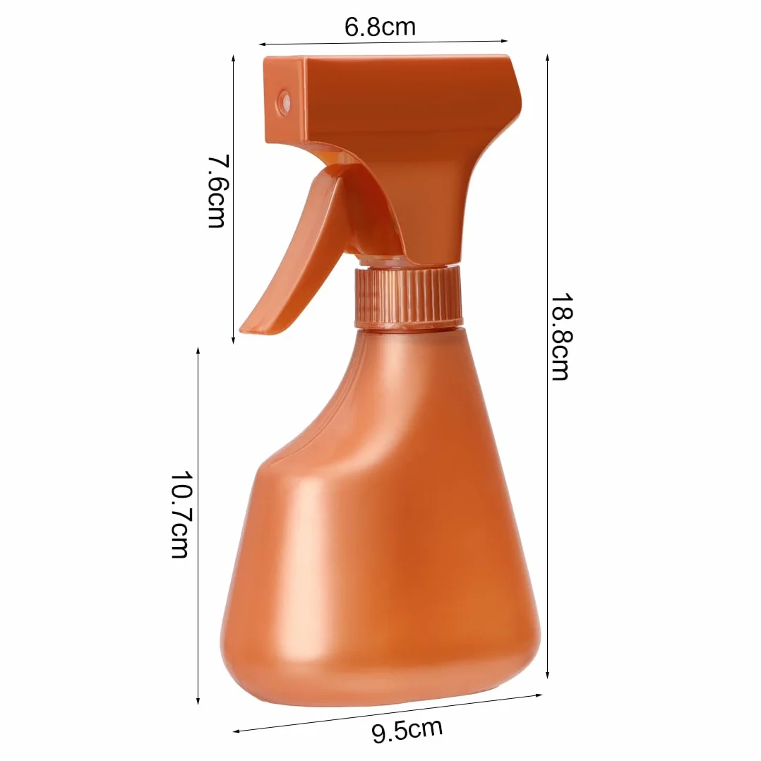 LAOJU Butelka z rozpylaczem o pojemności 450 ml, do czyszczenia, 2 szt., szczelna, pusta butelka na wodę do ogrodnictwa i podlewania roślin
