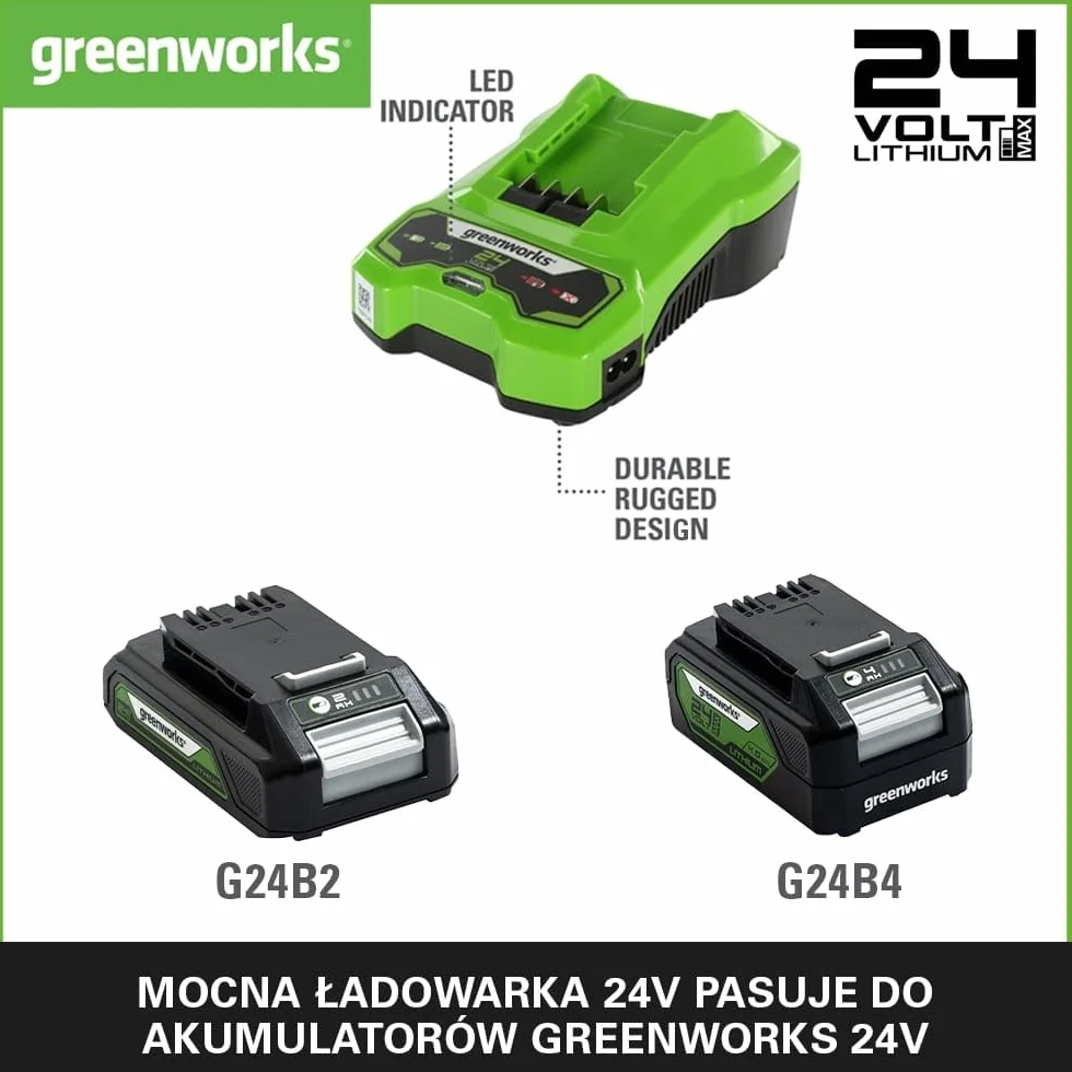 Ładowarka GREENWORKS 24V - G24C